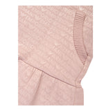 EMPORIO ARMANI abito manica lunga tinta unitacon loghi Rosa per Neonata 6DEA02 ROSA EMPORIO ARMANI