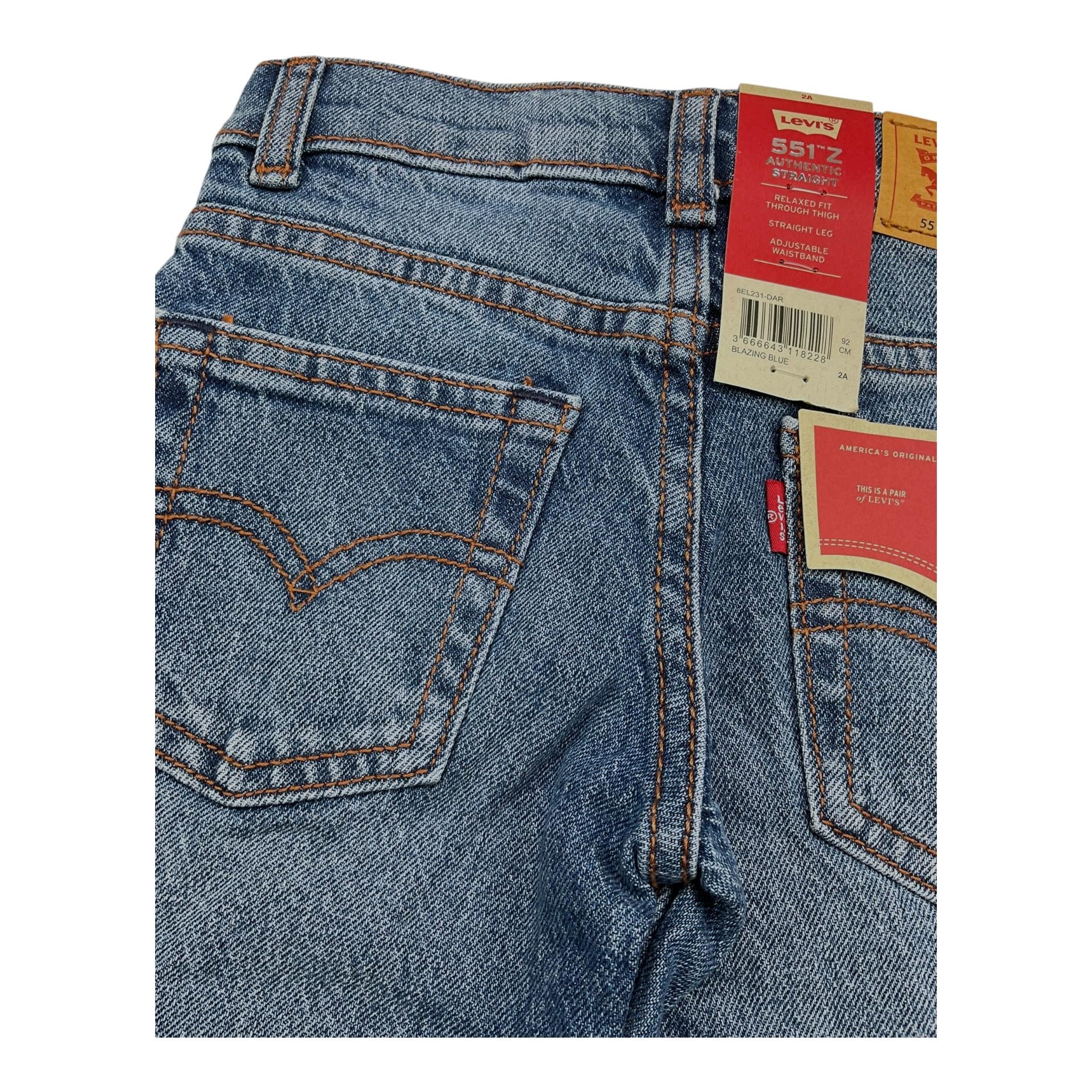 LEVI'S jeans tinta unita con girovita regolabile Blu per Bambino 9EL2311 BLU LEVI'S