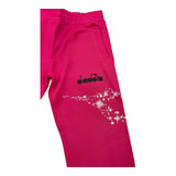 DIADORA pantalone tuta tinta unita con logo Fuxia per Bambina F4DIBGFP100 FUXIA DIADORA