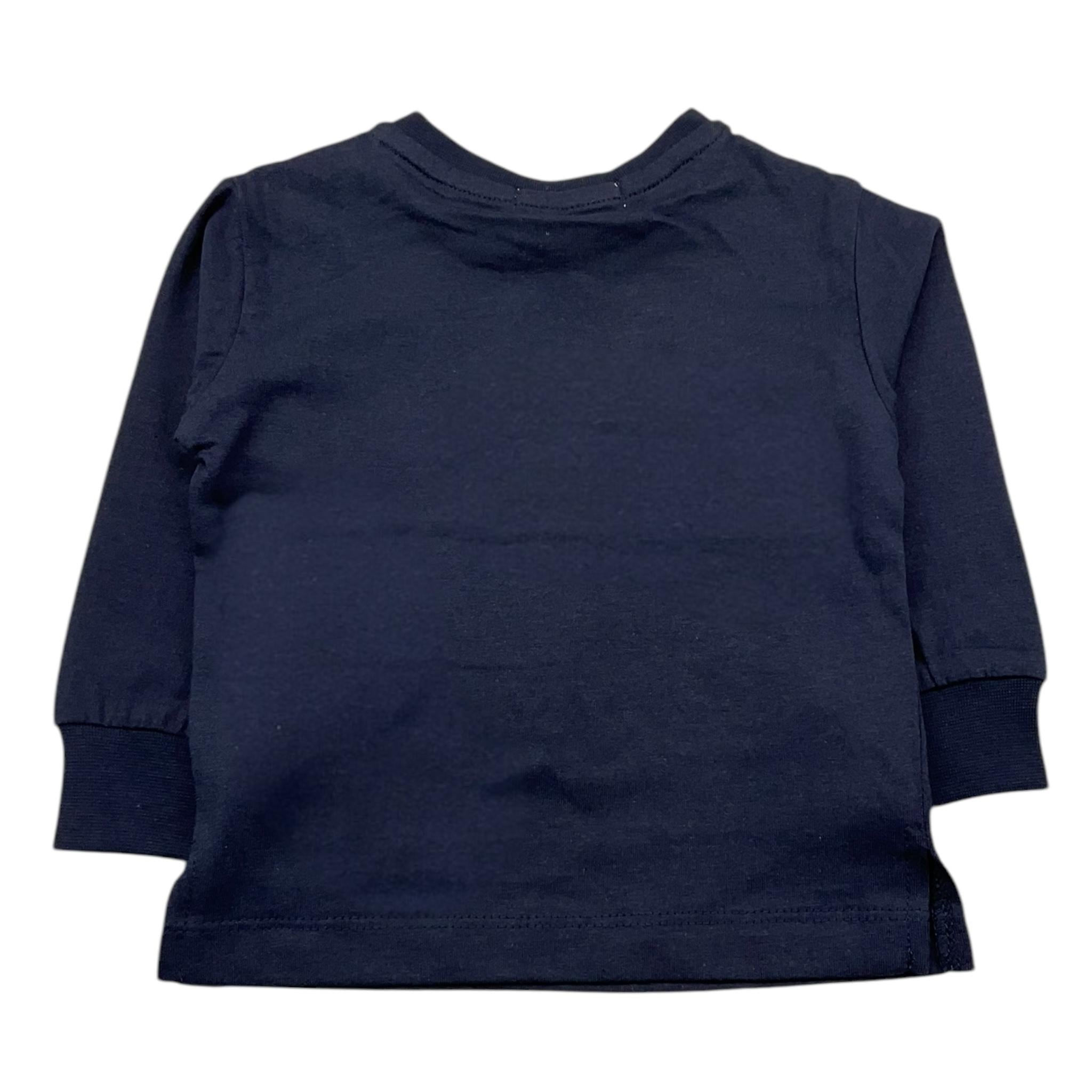 SIVIGLIA shirt girocollo tinta unita con stampa Blu per Neonato SVNTS00517 BLU SIVIGLIA