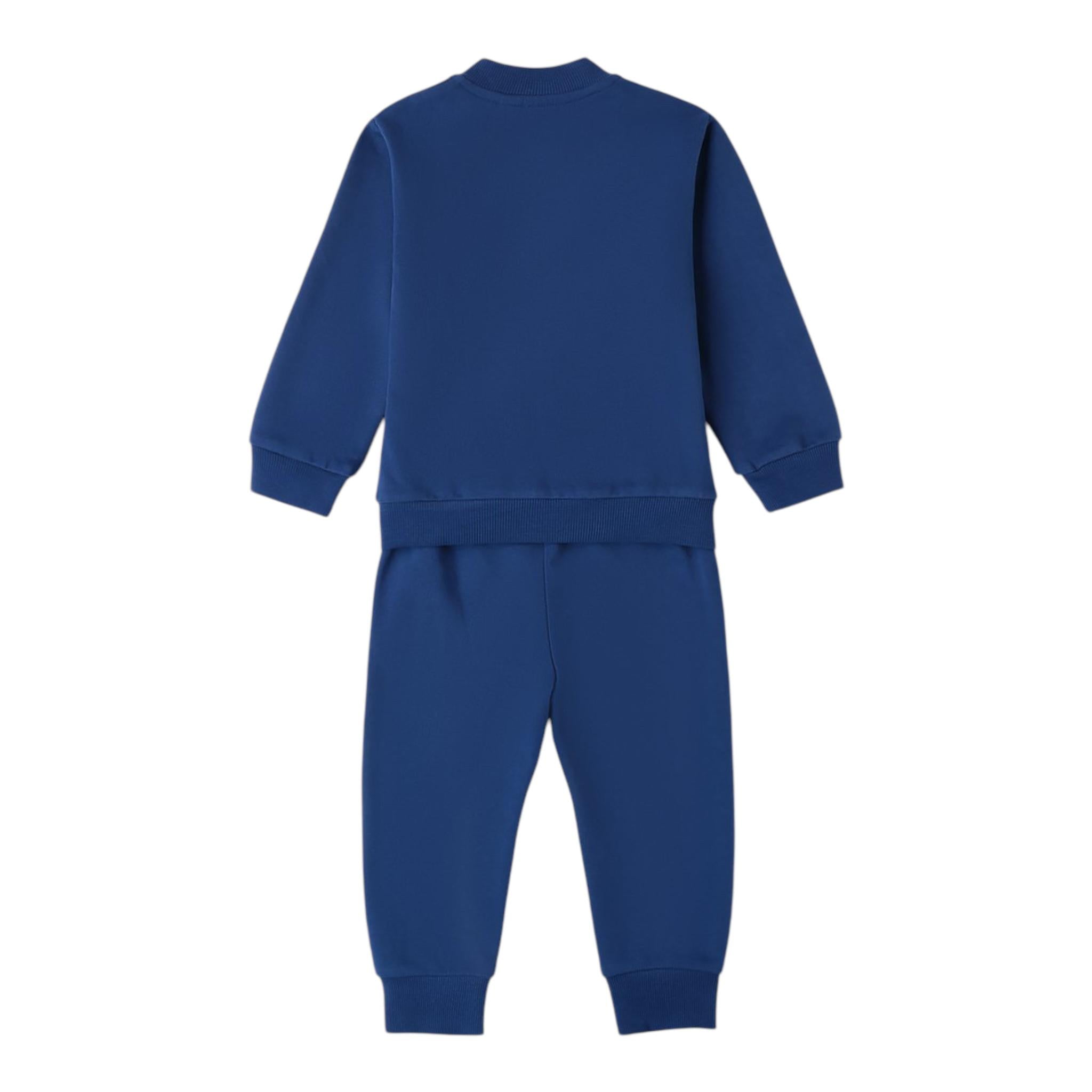 SARABANDA completo 2pz felpa con zip -pantalone Blu per Neonato A001 BLU SARABANDA