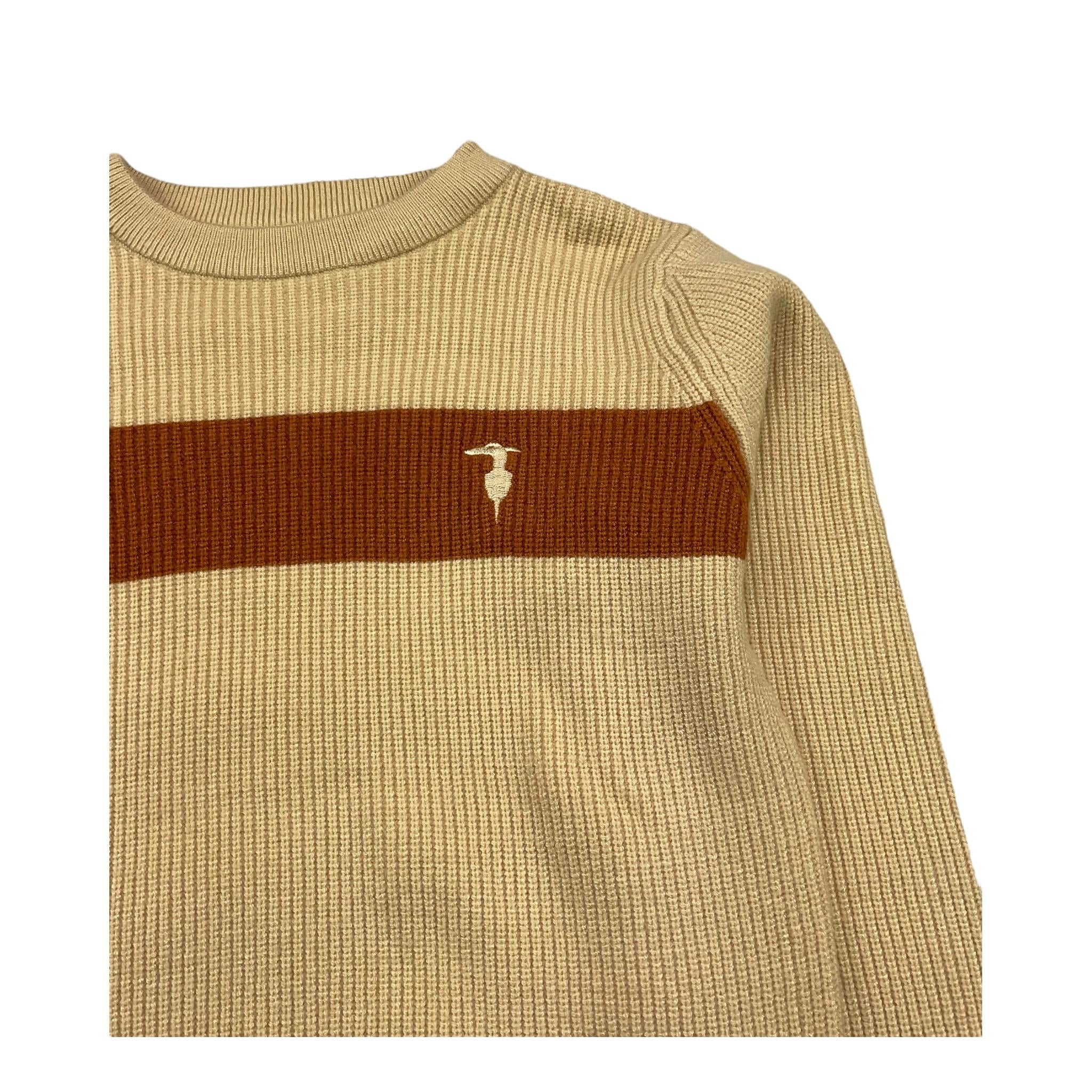 TRUSSARDI maglia girocollo tinta unita Beige per Bambino TBA25019MA BEIGE TRUSSARDI