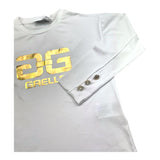 GAELLE shirt girocollo tinta unita con logo Bianco per Bambina 2741M00325 BIANCO GAELLE