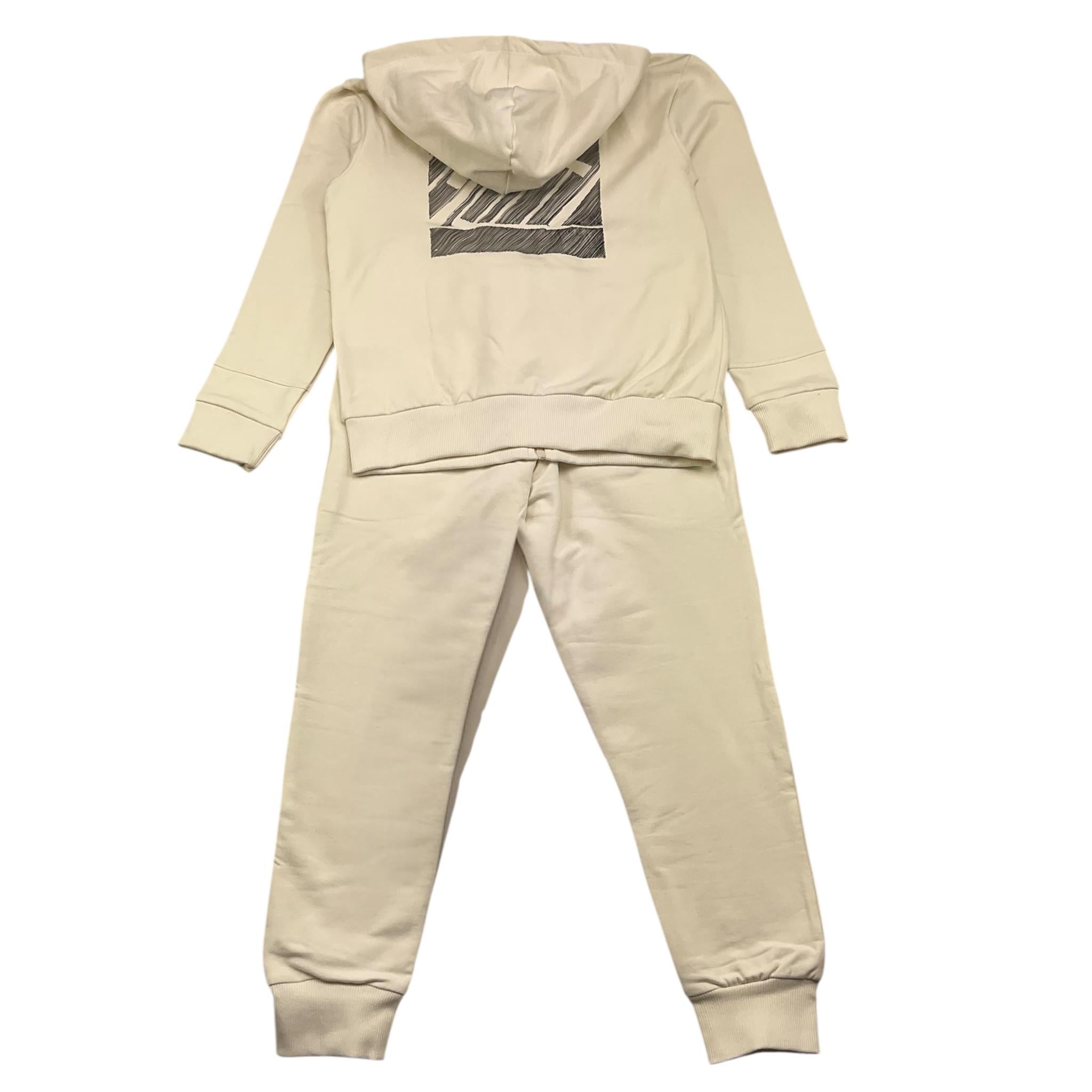 CESARE PACIOTTI completo 2 pezzi felpa-pantalone tinta unita Panna per Bambino COMP5314JX PANNA CESARE PACIOTTI
