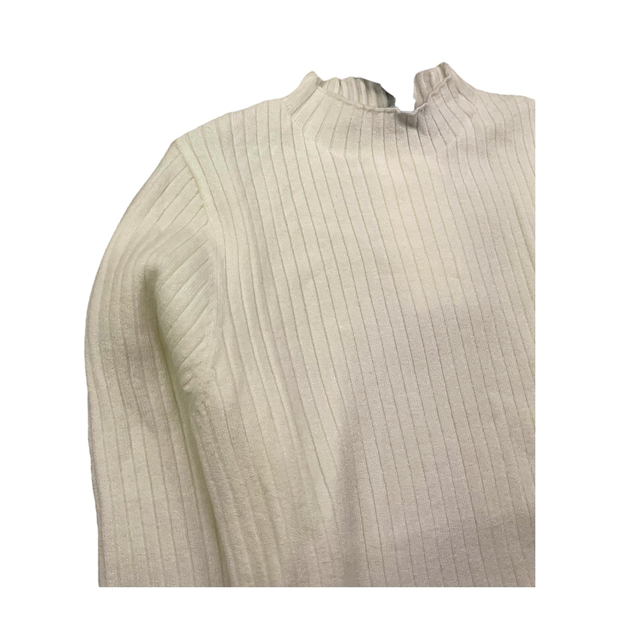 TO be too maglia tinta unita mezzocollo Panna per Bambina TFJF24M414 PANNA TO be too