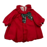 LE BEBE' abito manica lunga tinta unita con fiocco in contrasto Rosso per Neonata LBG6197 ROSSO LE BEBE'