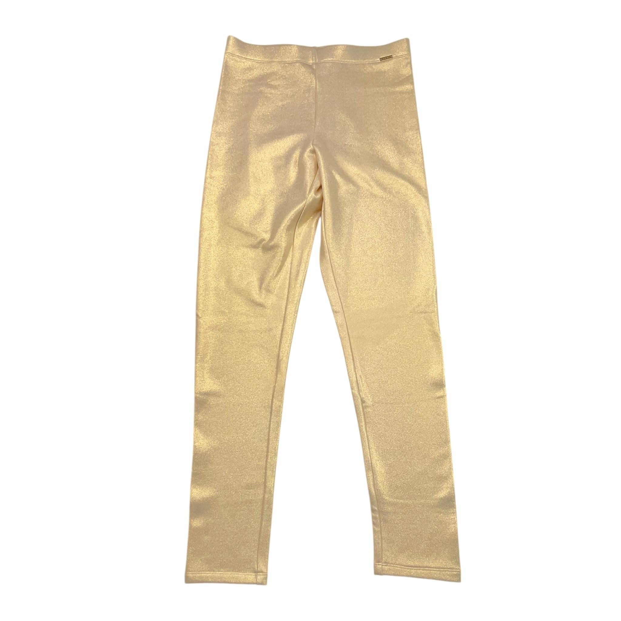 LIU JO leggins tinta unita con elastico in vita Oro per Bambina GF3017 ORO LIU JO