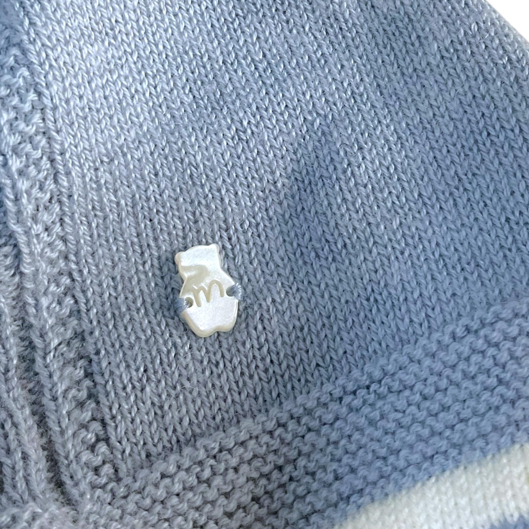 MINI BANDA cappello tinta unita con pon pon Azzurro per Neonato 3A303 AZZURRO MINI BANDA