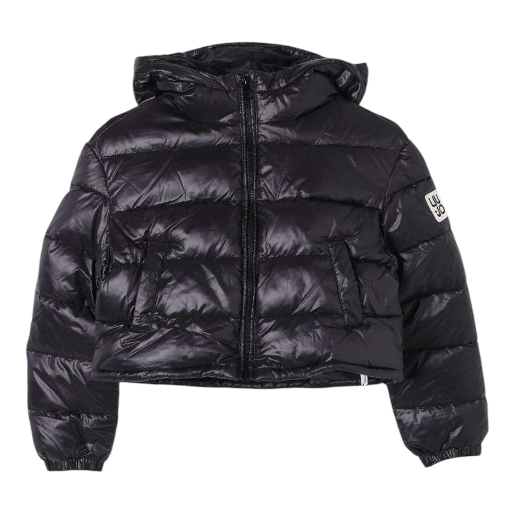 LIU JO giubbino tinta unita modello crop Nero per Bambina GF4002X NERO LIU JO