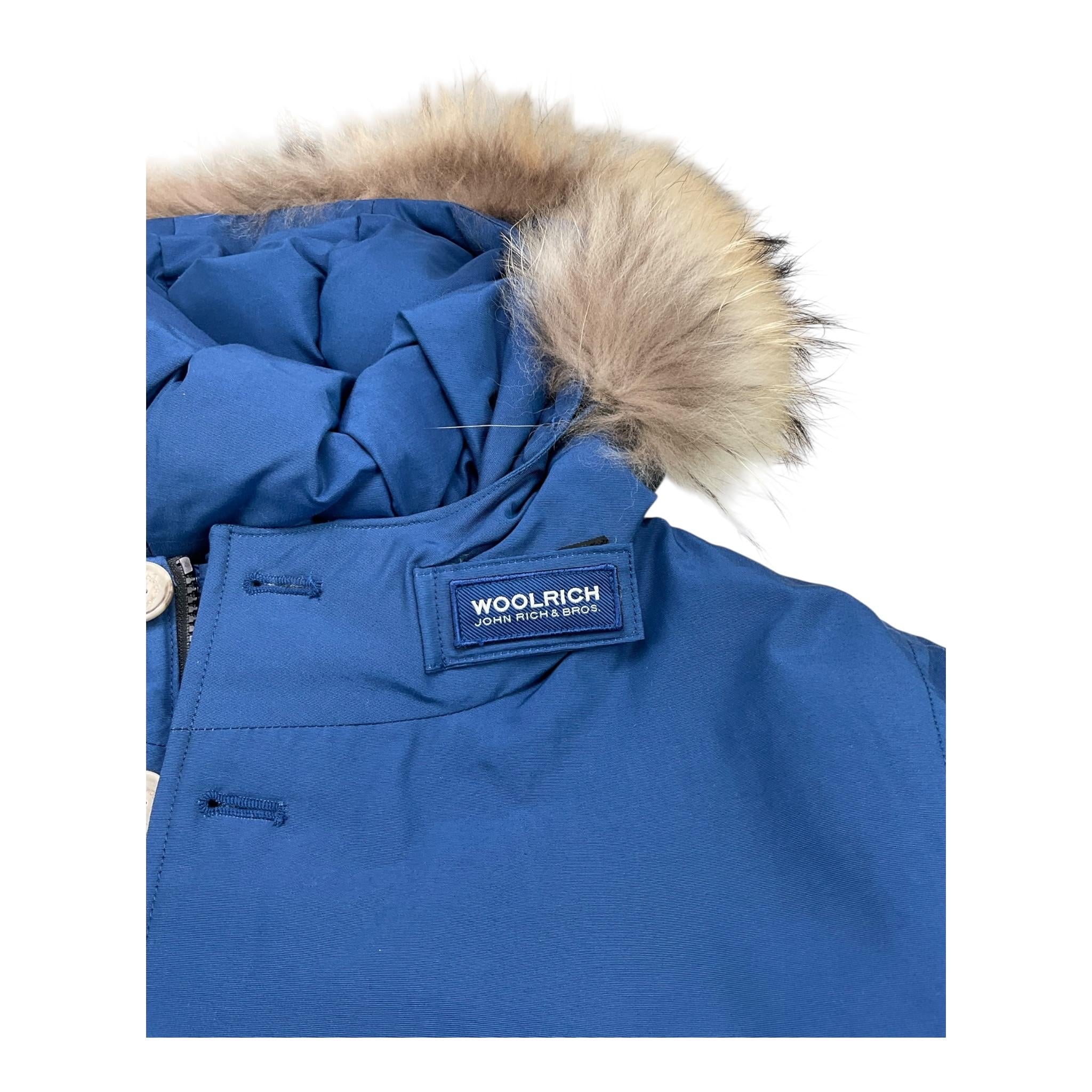 WOOLRICH giubbino tinta unita con cappuccio Blu per Bambino WKCPS2028 BLU WOOLRICH