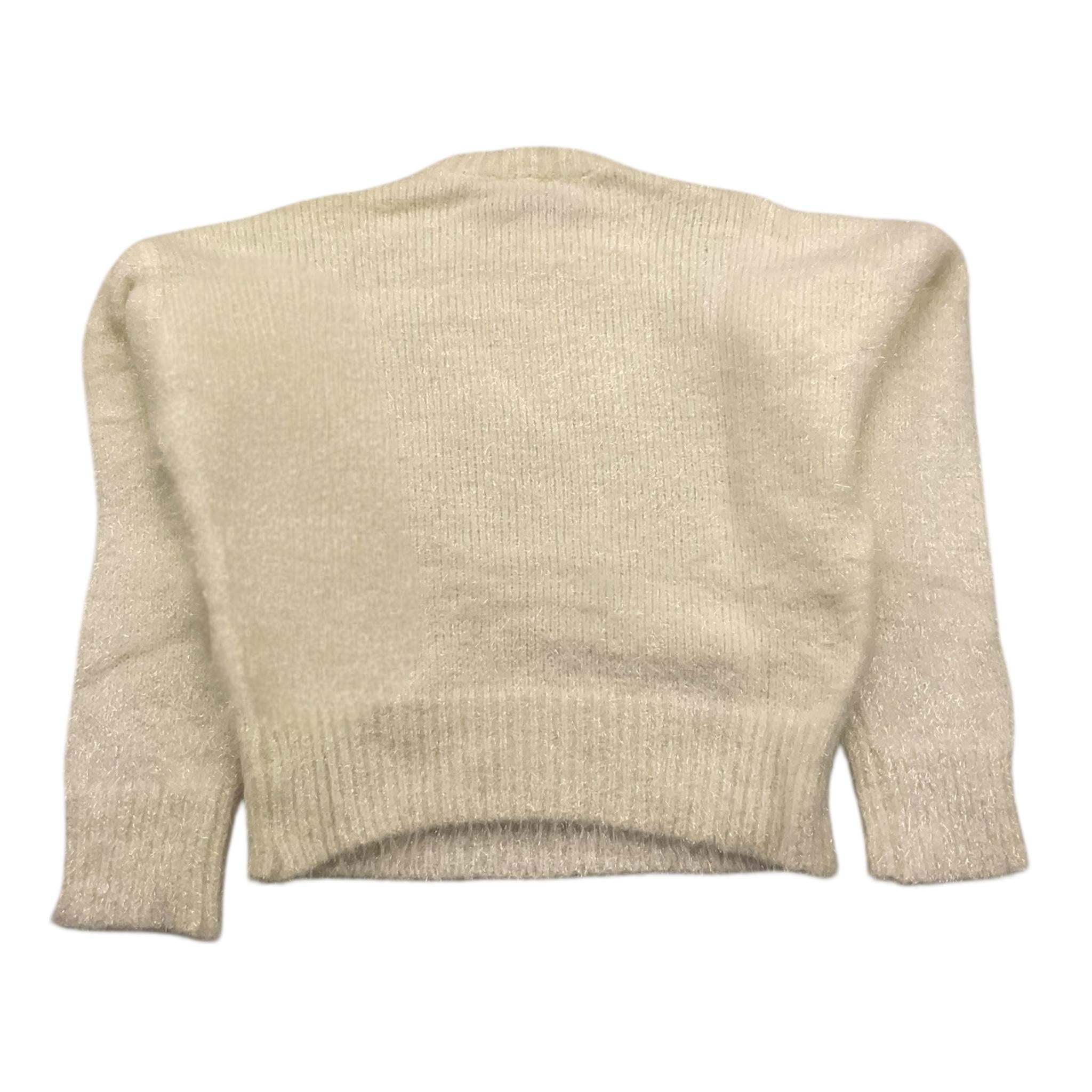 MONNALISA maglia girocollo tinta unita con ricami Panna per Bambina 796605RG PANNA MONNALISA
