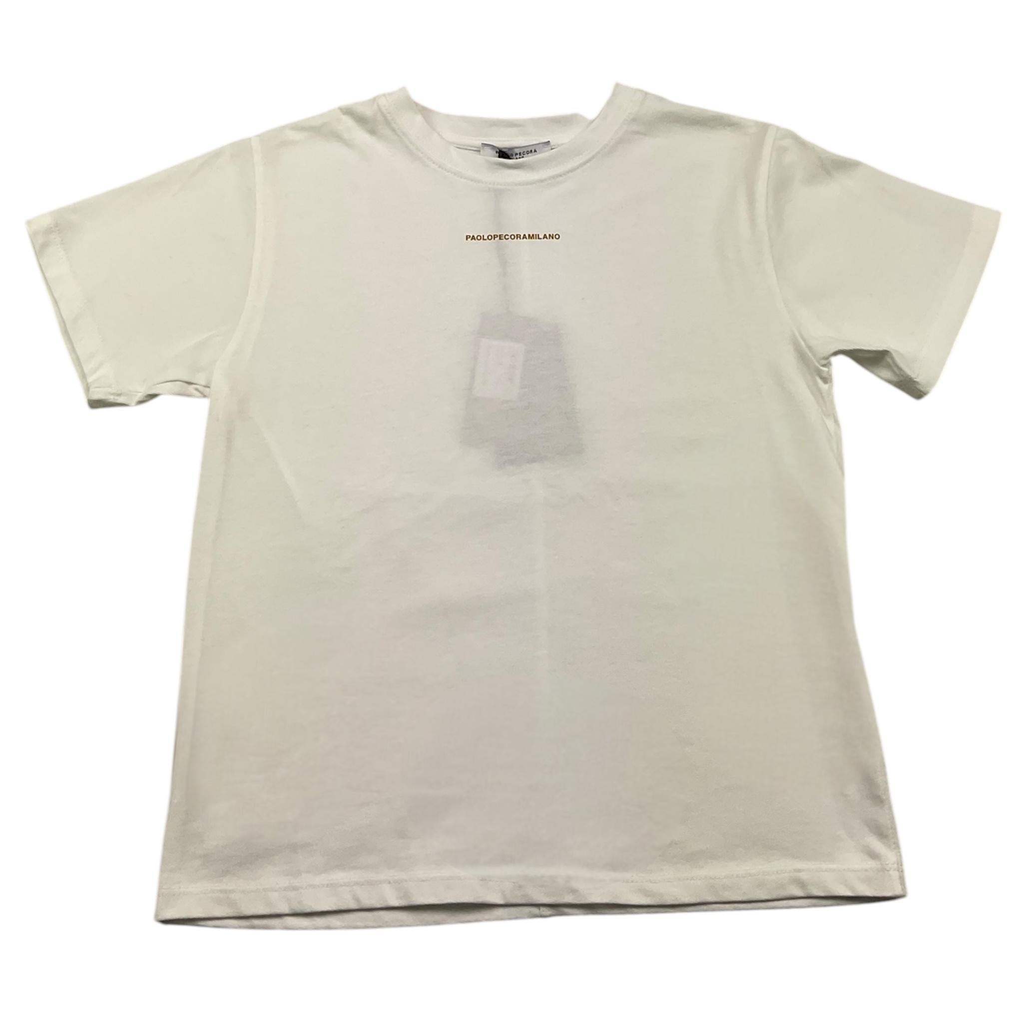 PAOLO PECORA t-shirt girocollo tinta unita Bianco per Bambino PP4139 BIANCO PAOLO PECORA
