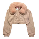 MISS BLUMARINE coprispalle tinta unita con colletto Rosa per Bambina IF3126J ROSA MISS BLUMARINE