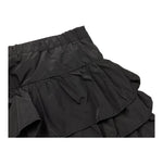 LU LU BY MISS GRANT gonna tinta unita con balze Nero per Bambina LL3044 NERO LU LU BY MISS GRANT