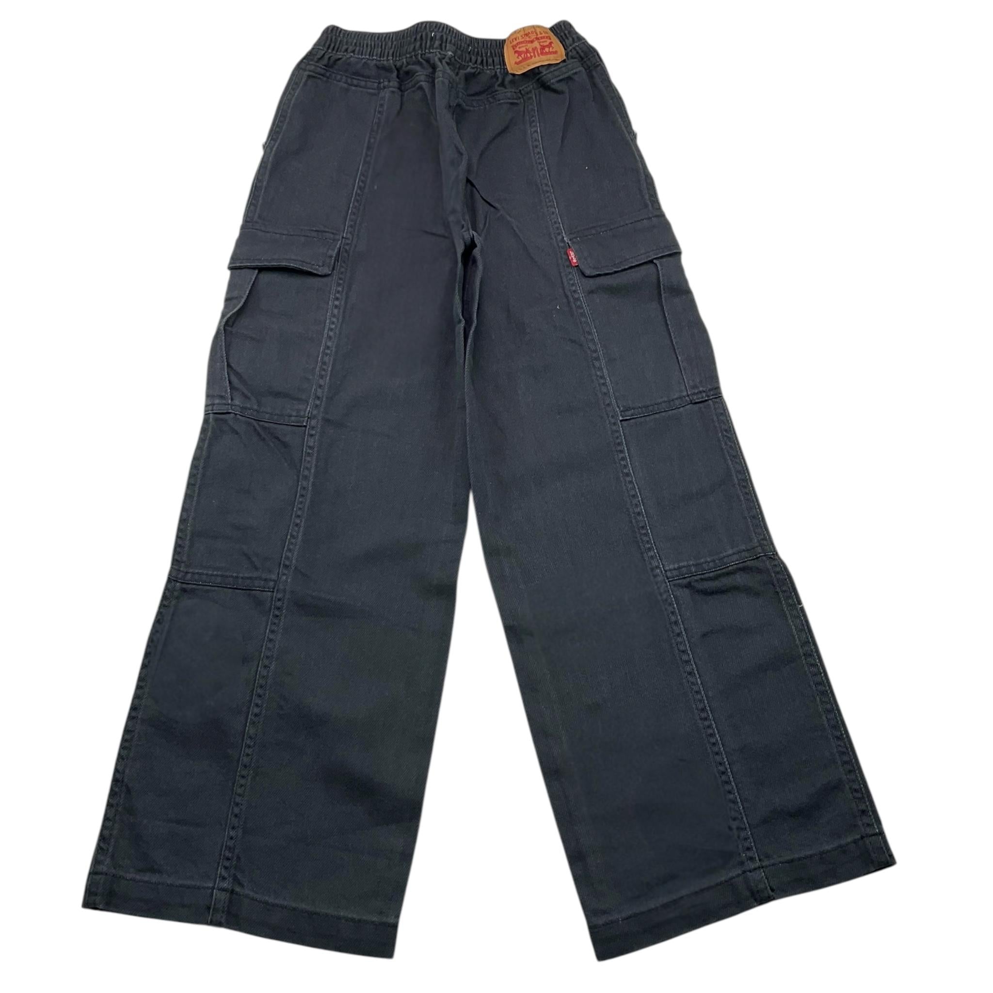LEVI'S pantalone tinta unita con elastico in vita Nero per Bambina 4EL019 NERO LEVI'S