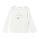 MAYORAL shirt gircollo tinta unita con stampa Bianco per Neonata 178N BIANCO MAYORAL