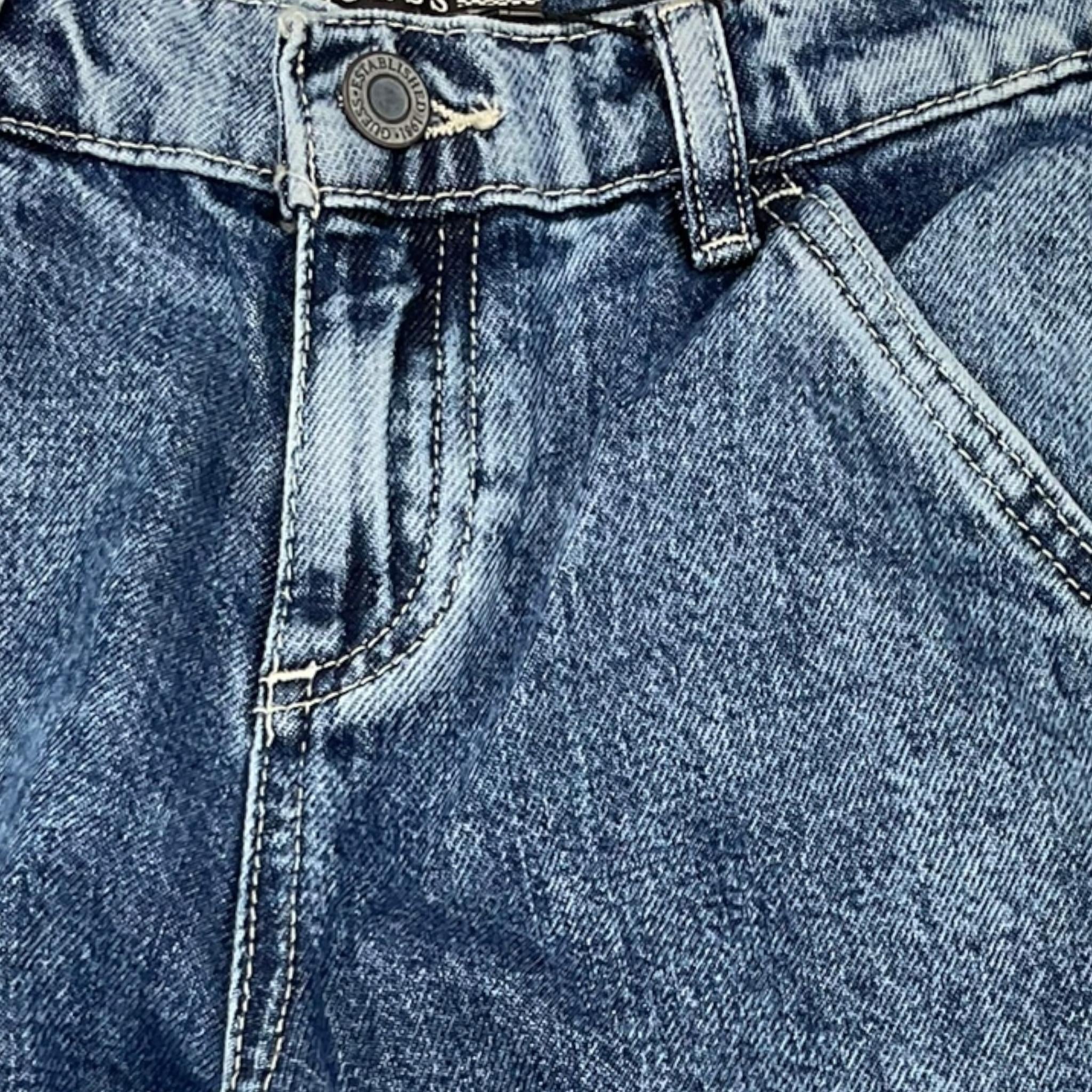 GUESS jeans tinta unita con girovita regolabile Blu per Bambino L4RA04D45E0 BLU GUESS