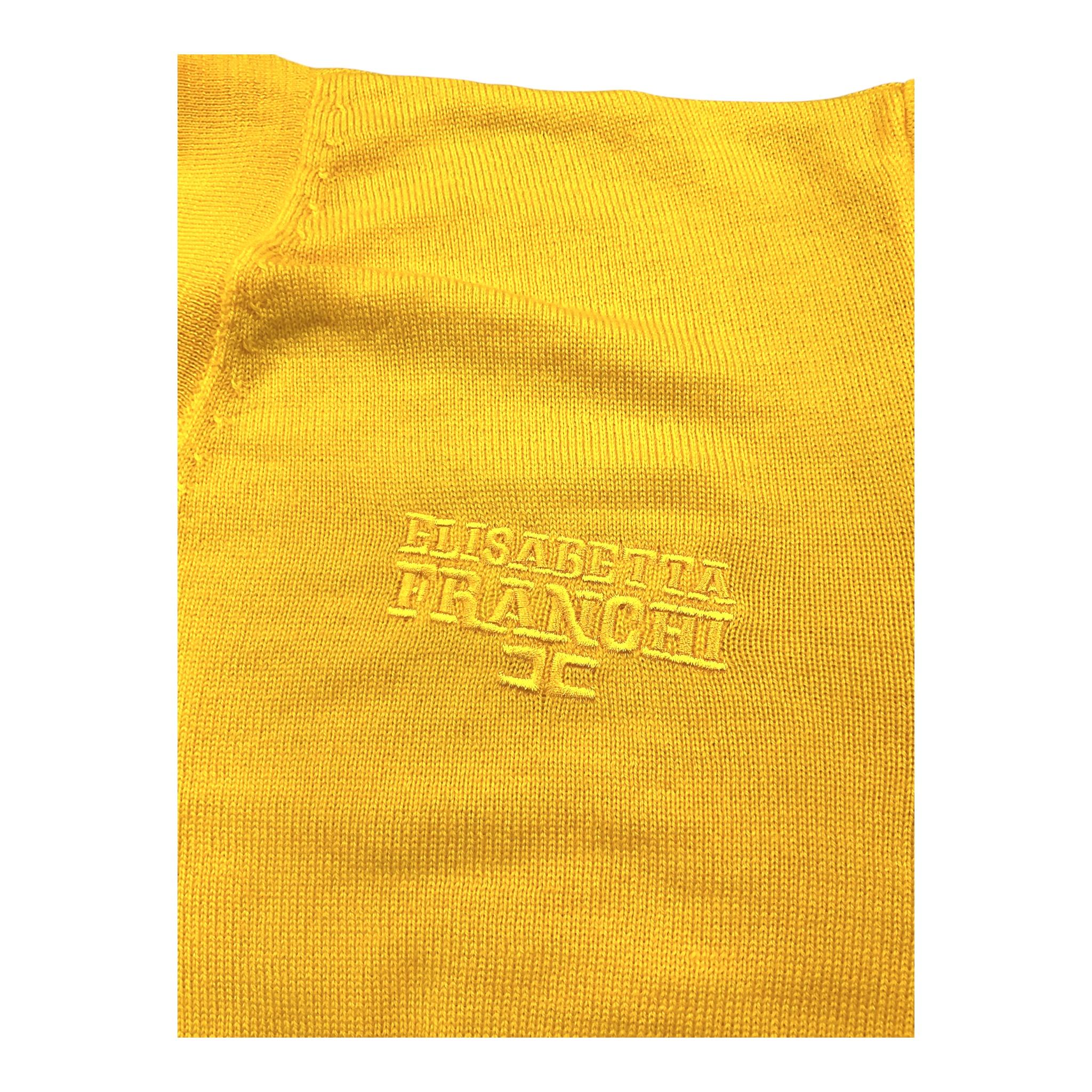 ELISABETTA FRANCHI maglia tinta unita scollo a zip Giallo per Bambina EFMA149X GIALLO ELISABETTA FRANCHI
