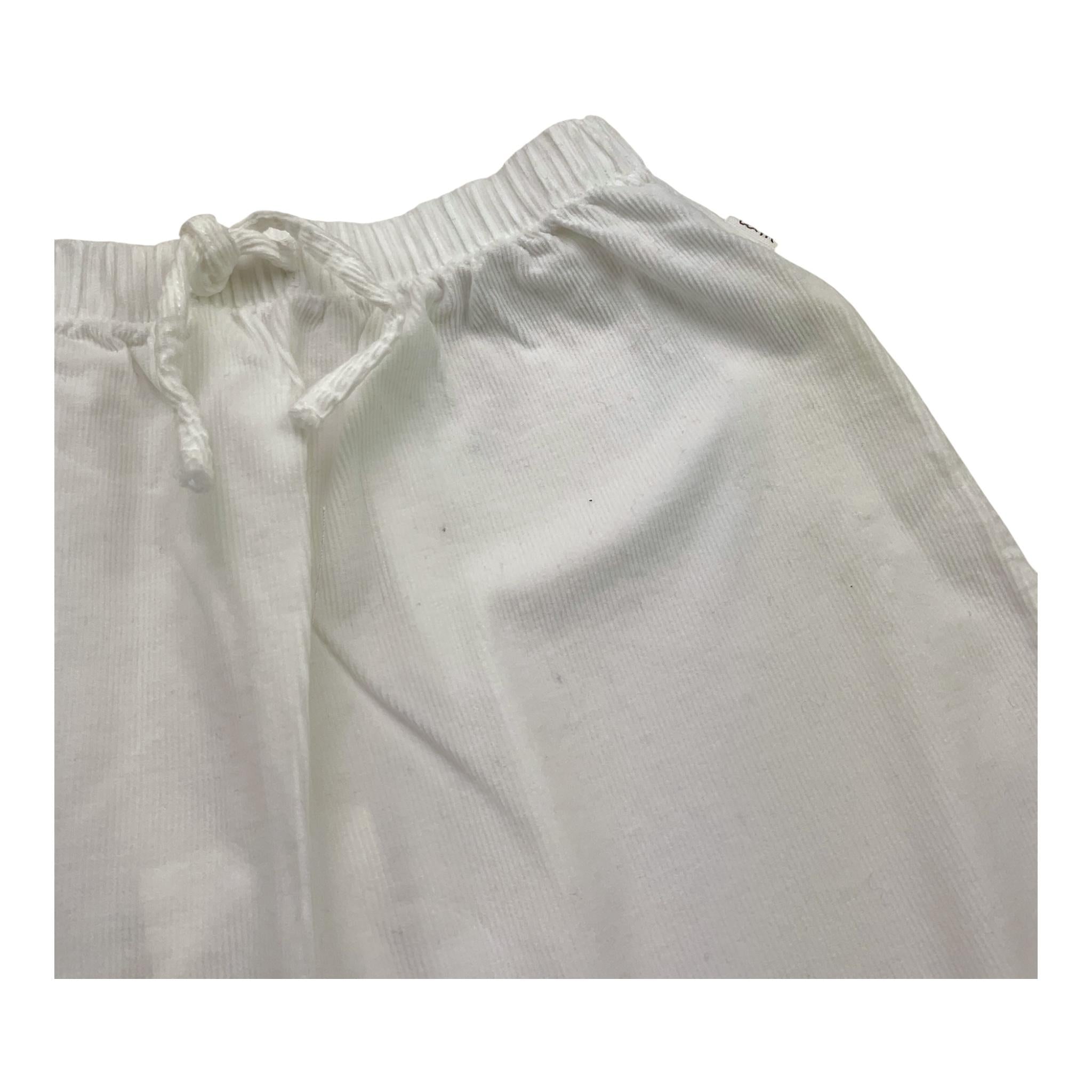 TEDDY E MINOU pantalone tinta unita con elastico in vita Bianco per Neonata I24PT007V6014 BIANCO TEDDY E MINOU