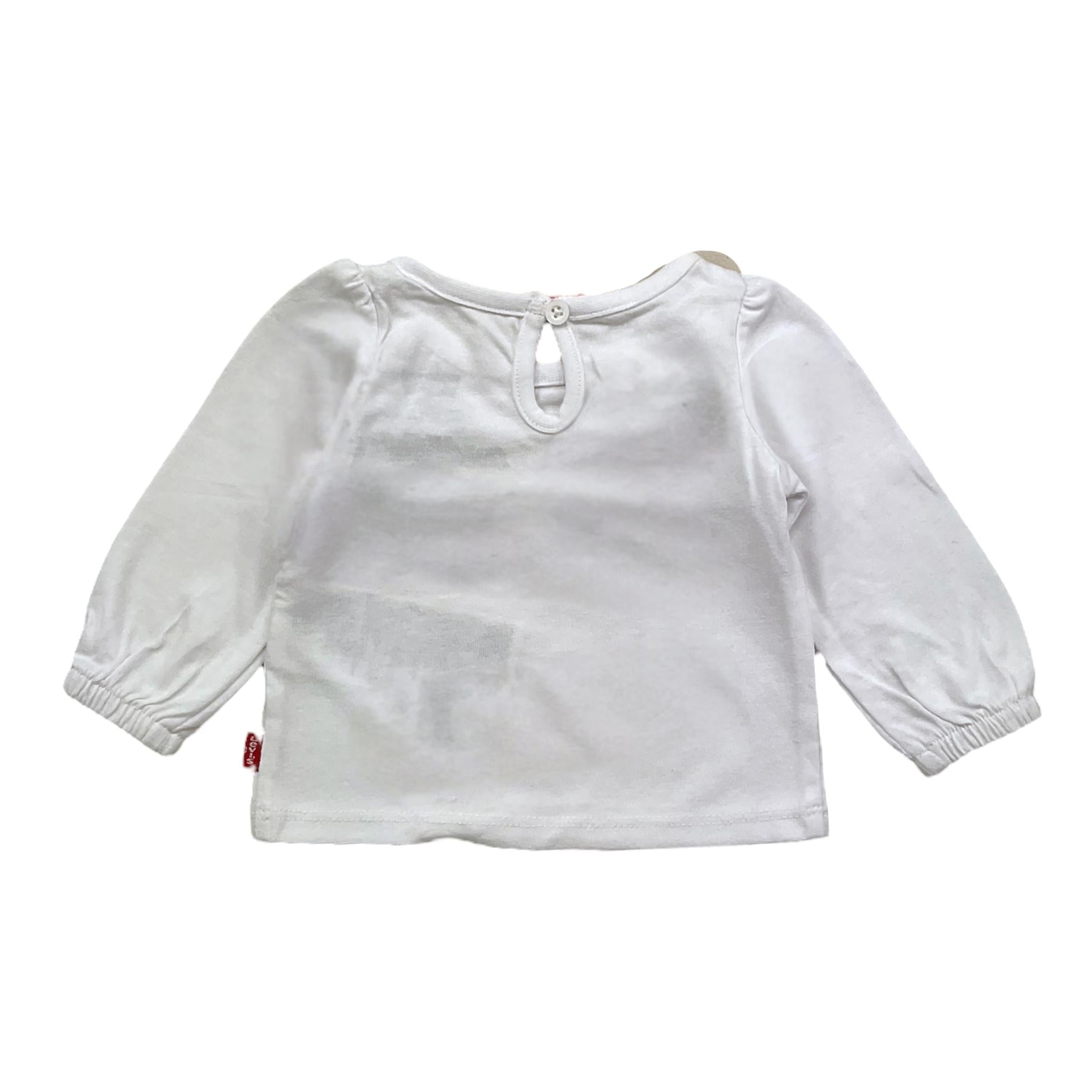 LEVI'S shirt girocollo tinta unita con stampa Bianco per Neonata 1EL412 BIANCO LEVI'S