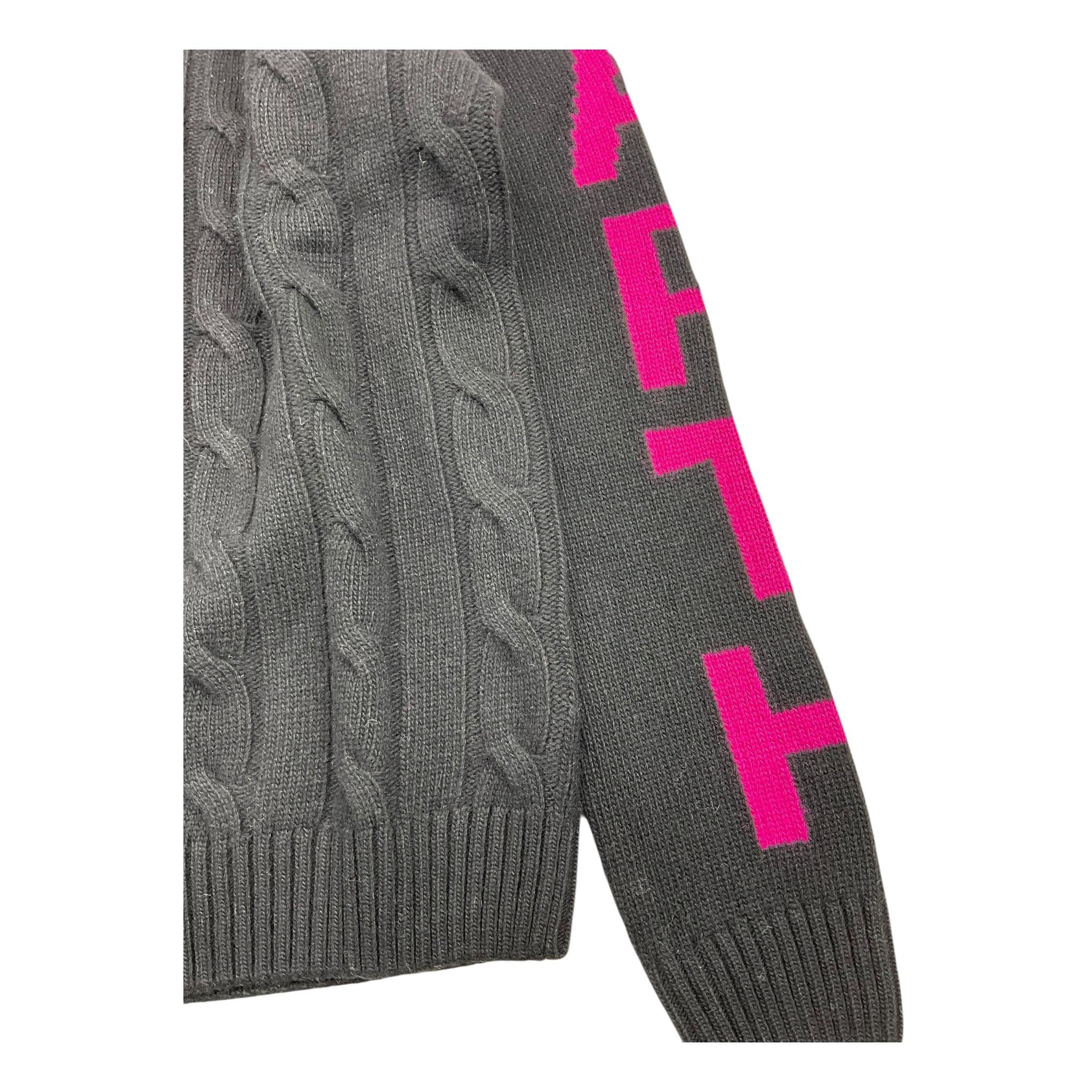SAINT BARTH maglia girocollo tinta unita con stampa Nero per Bambina MALM001X NERO SAINT BARTH