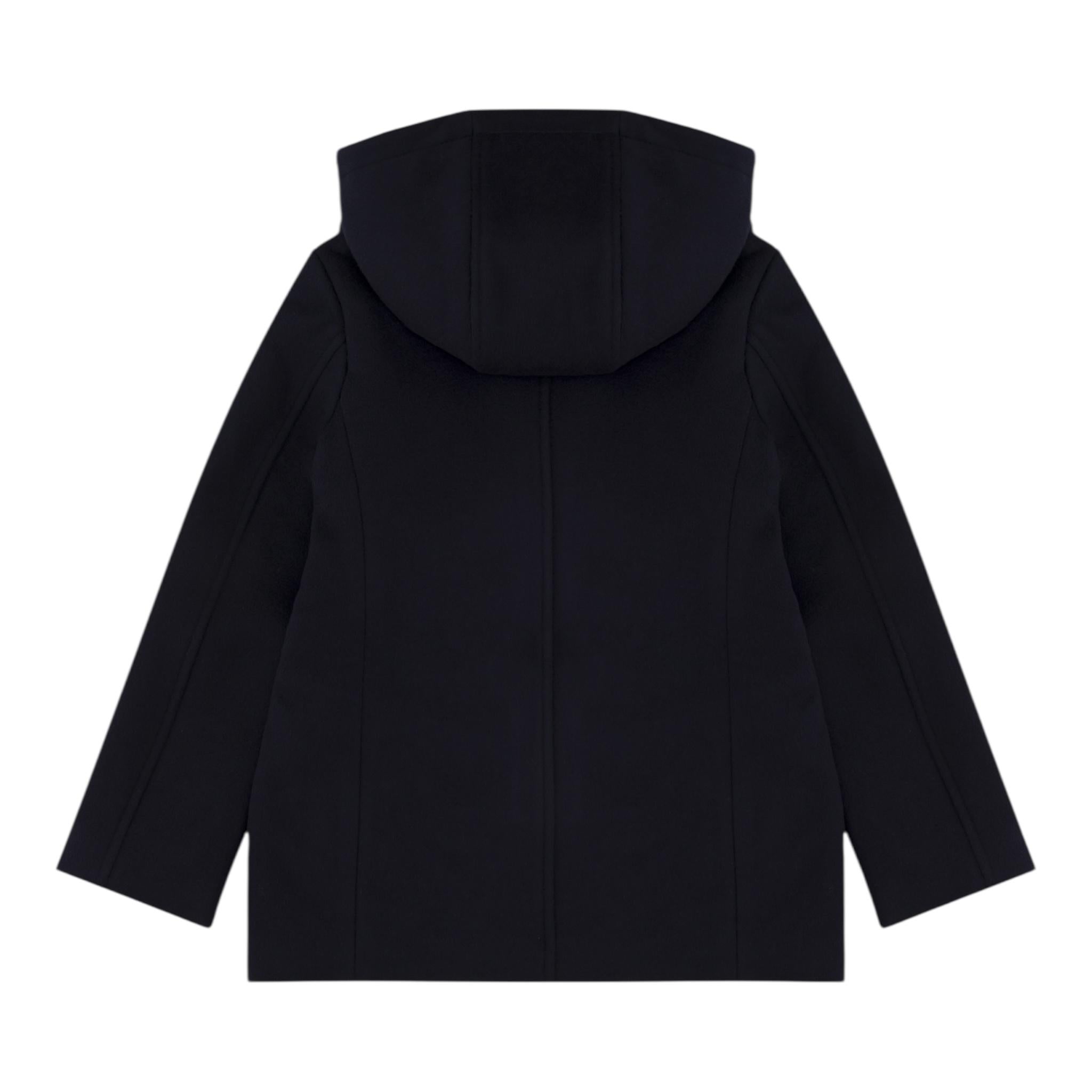 EMPORIO ARMANI cappotto tinta unita con zip e cappuccio Blu per Bambino 6L4BL0 BLU EMPORIO ARMANI