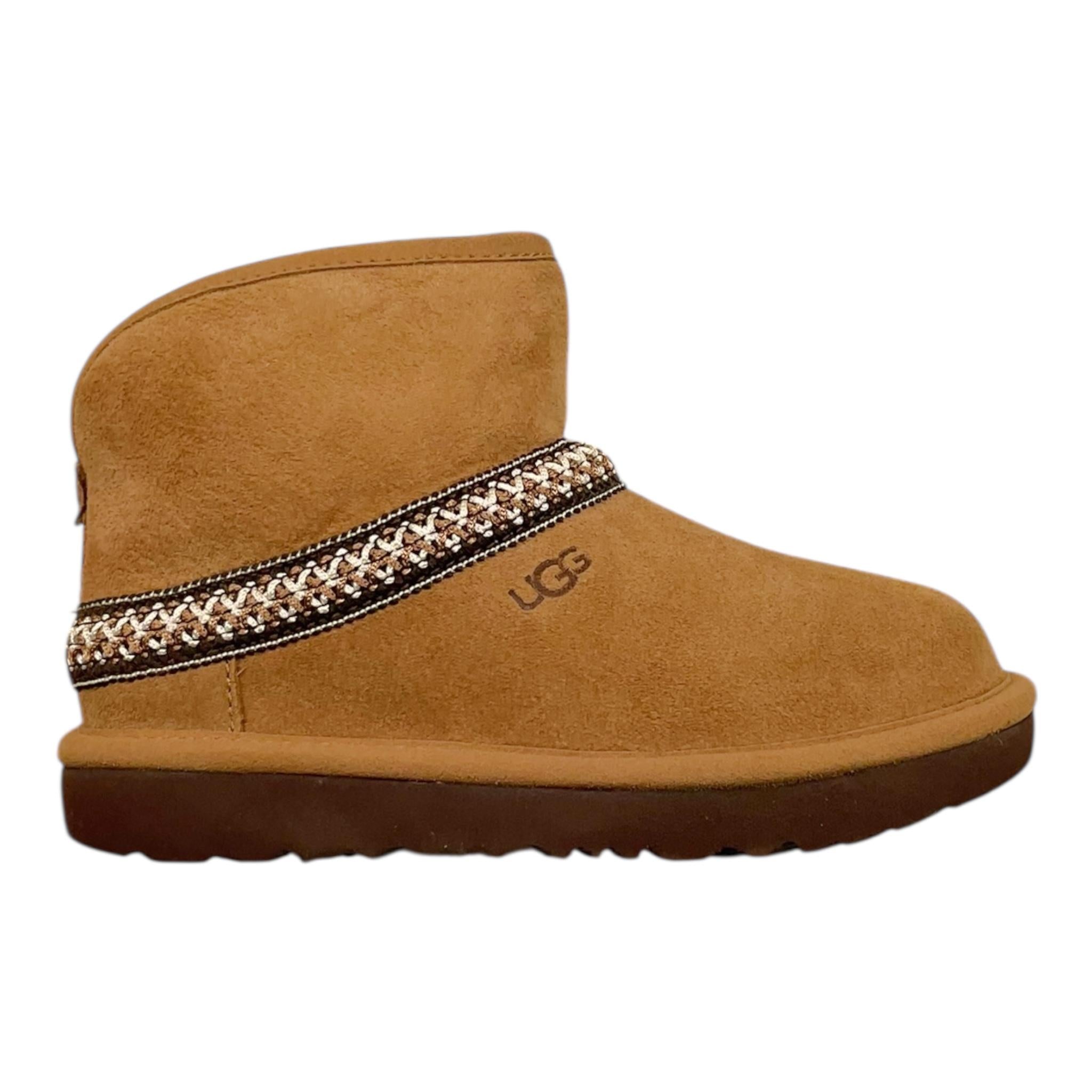 UGG stivaletti tinta unita con pelliccia Cammello per Bambina 1157697K CAMMELLO UGG