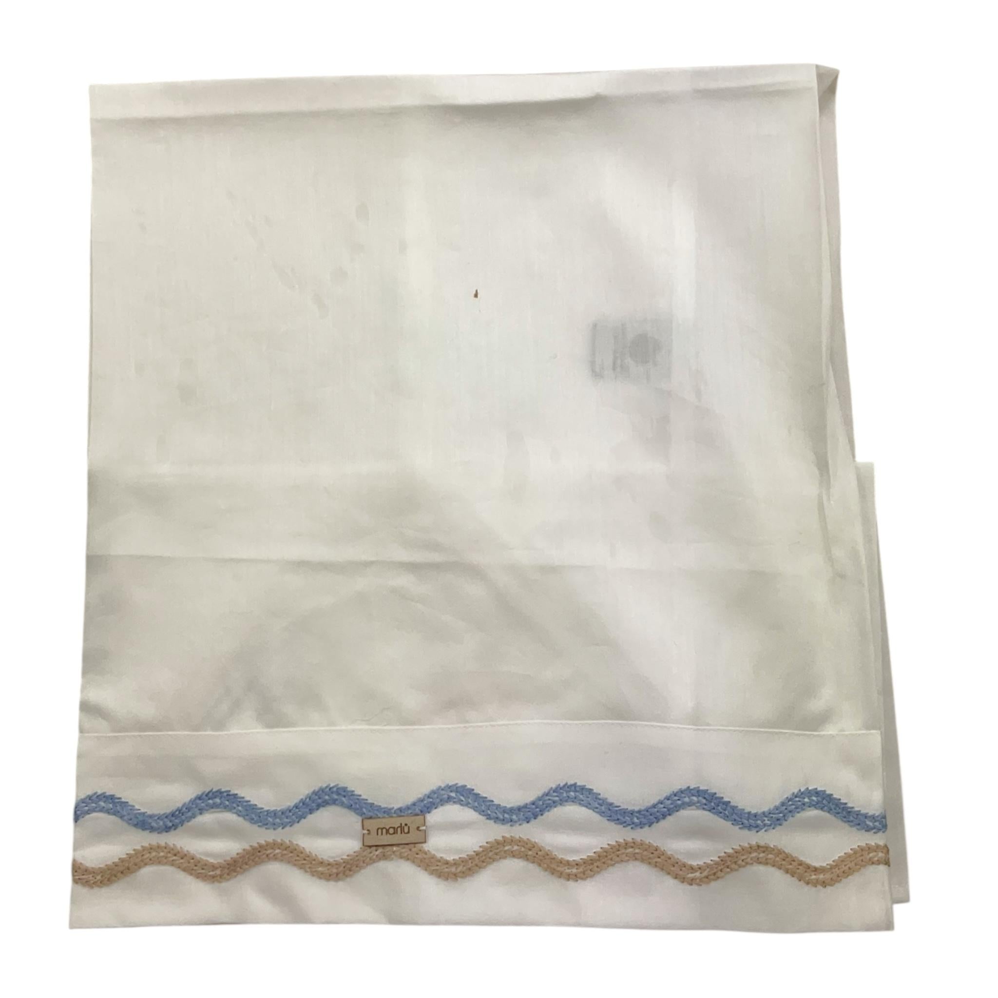 MARLU' coperta tinta unita con fantasia Bianco per Neonato IG63LE BIANCO MARLU'