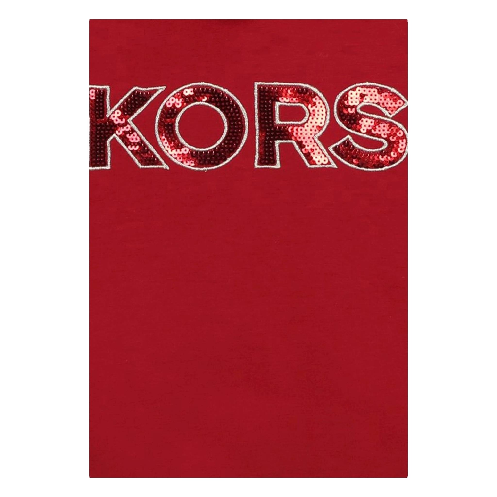 MICHAEL KORS felpa chiusa con cappuccio tinta unita Rosso per Bambina R30150 ROSSO MICHAEL KORS