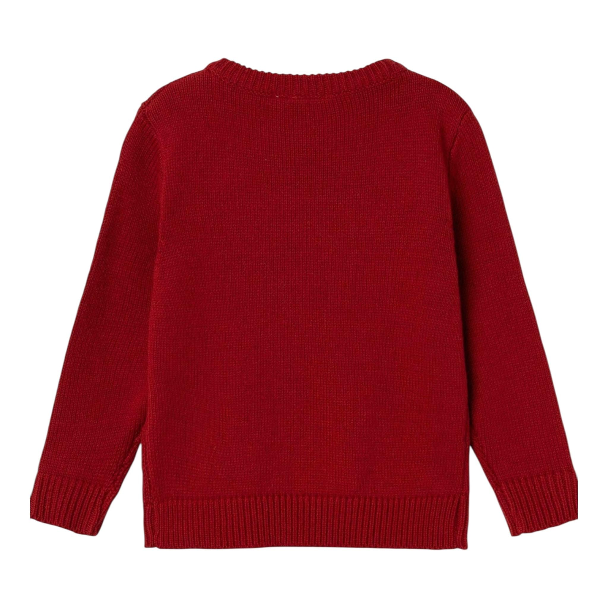 NAME IT maglia girocollo tinta unita con ricami Rosso per Bambino 13235138 ROSSO NAME IT