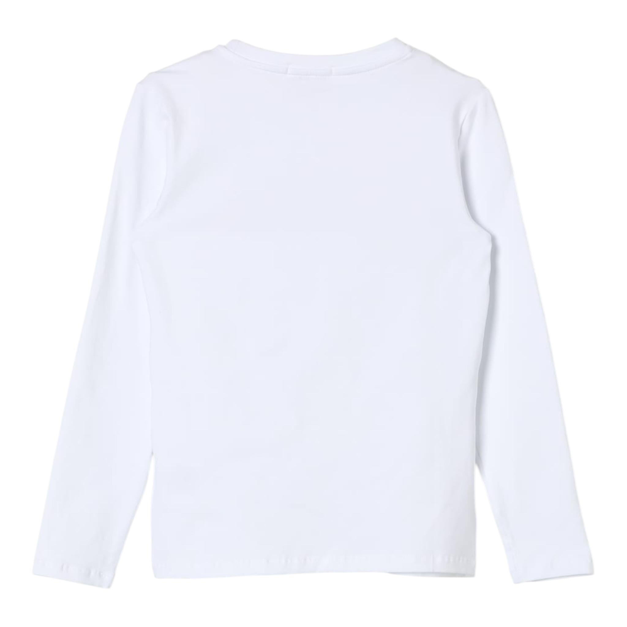 PINKO shirt girocollo tinta unita con stampa Bianco per Bambina F4PIBGTH204 BIANCO PINKO