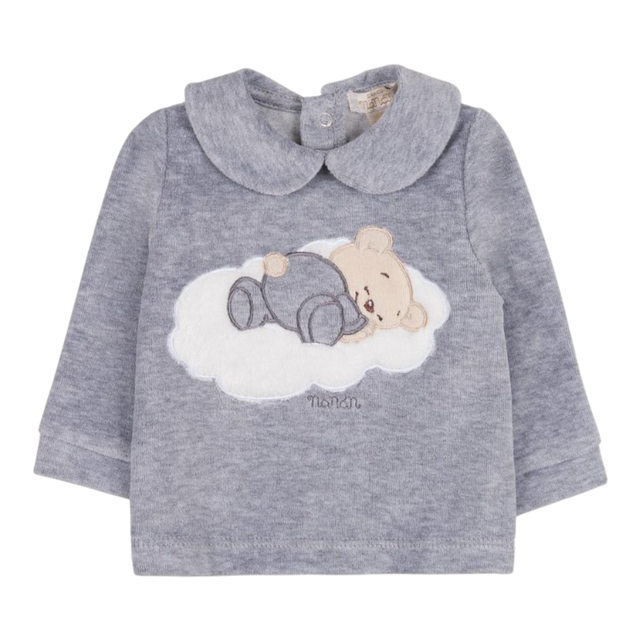 NANAN completo 2pz maglia-ghettina Grigio per Neonato AI2400201GR GRIGIO NANAN