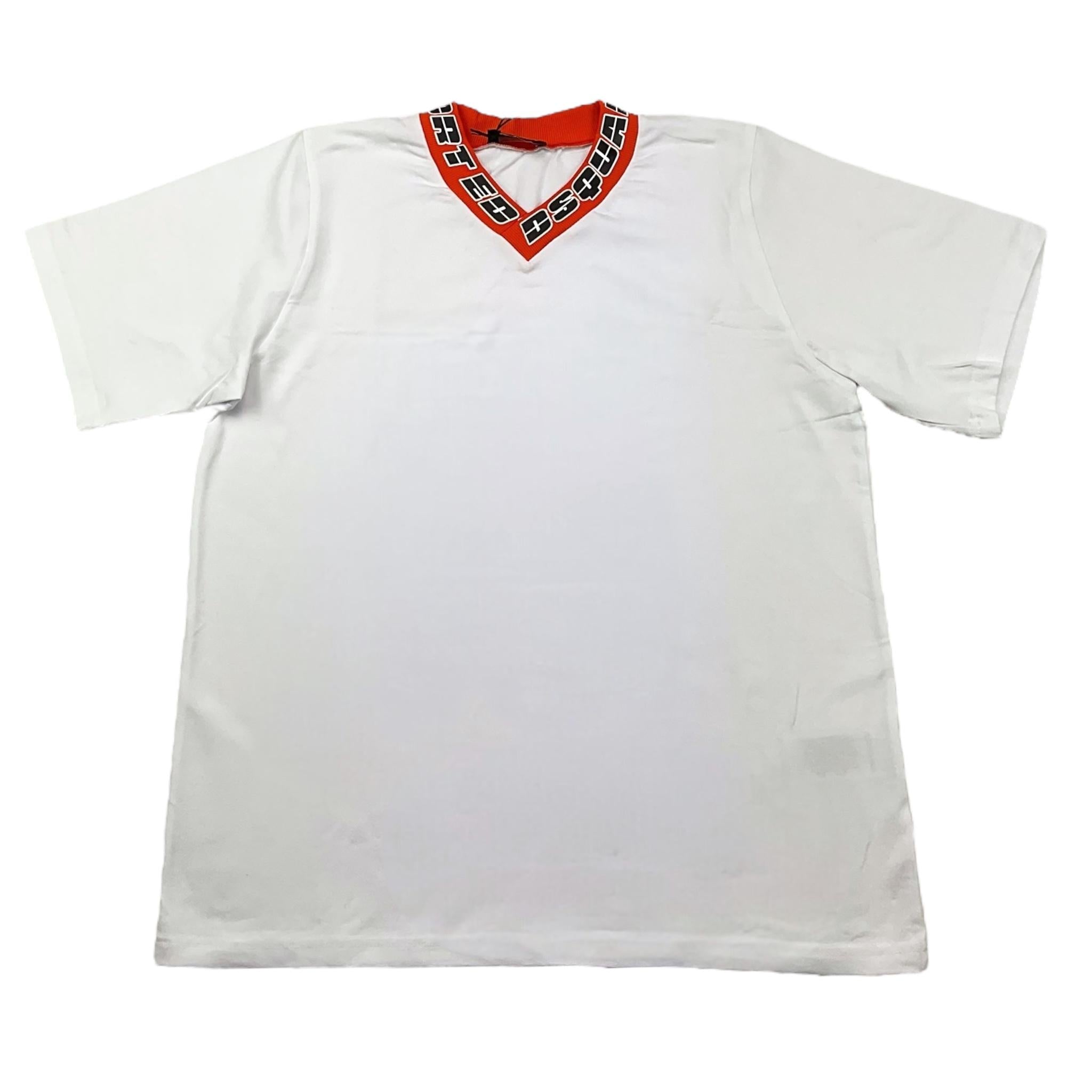 DSQUARED2 t-shirt tinta unita scollo a v con logo Bianco per Bambino DQ2539 BIANCO DSQUARED2
