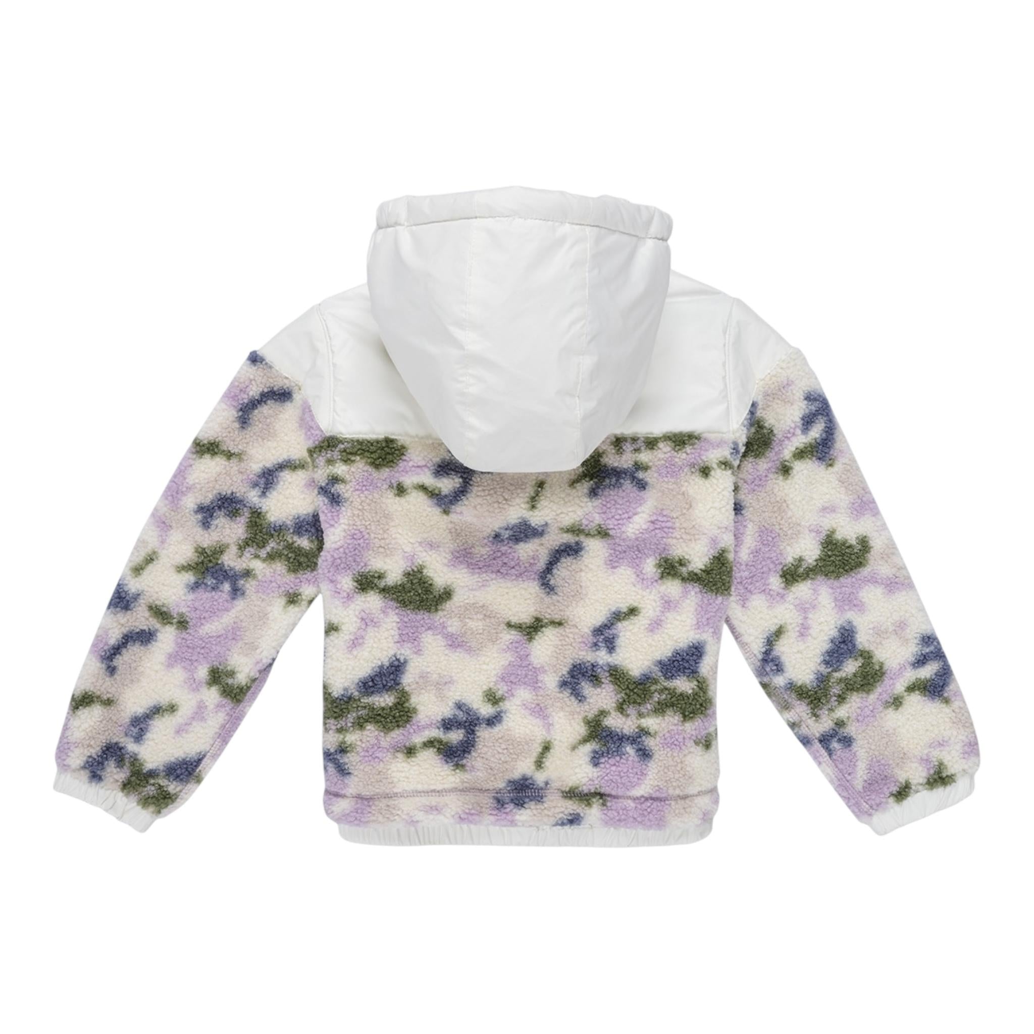 K-WAY giubbino fantasia pelliccia con cappuccio Panna per Bambina K7123GW PANNA K-WAY