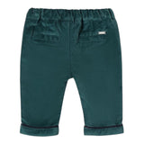 MINI BANDA pantalone tinta unita in velluto Verde per Neonato 3A621 VERDE MINI BANDA