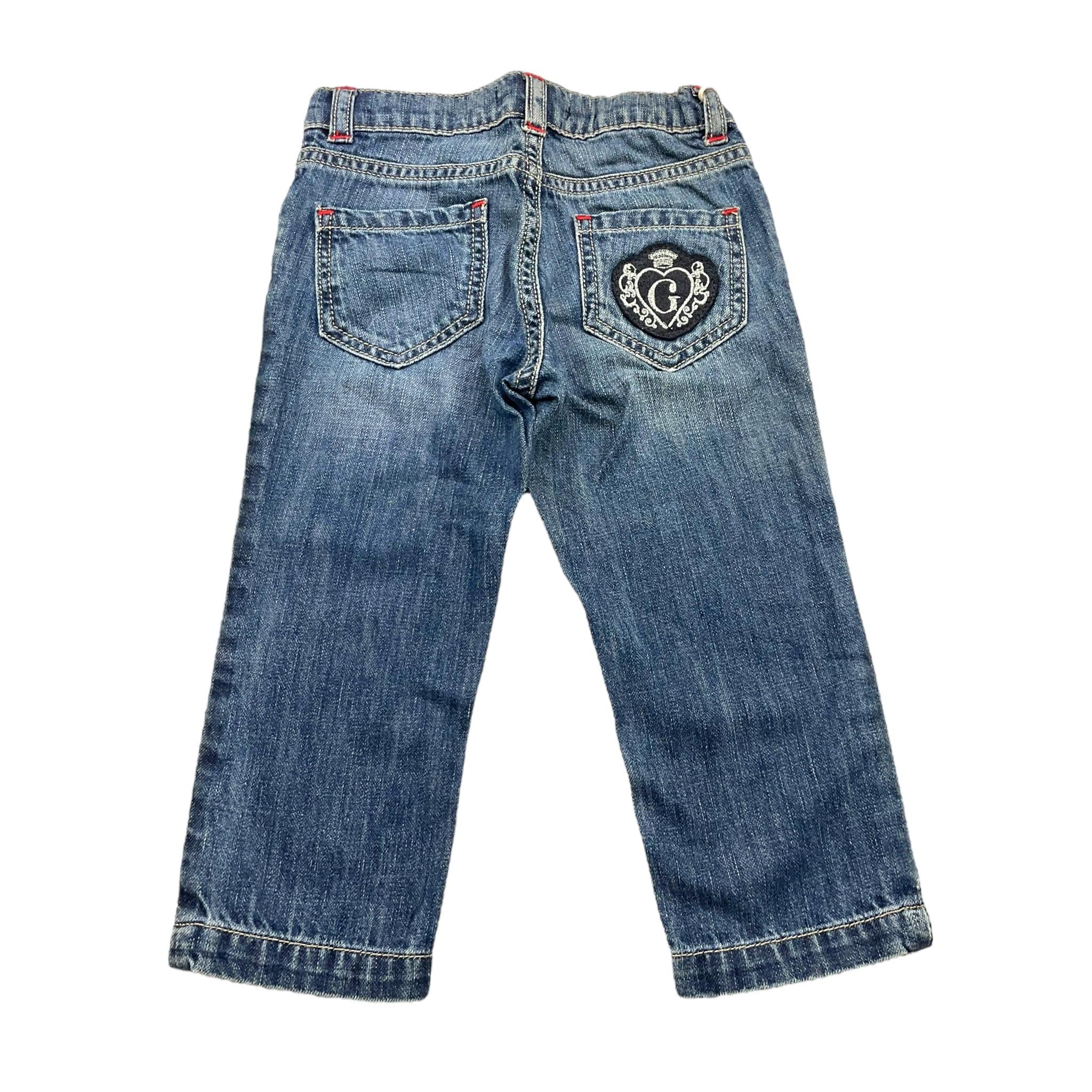 GUESS jeans tinta unita con elastico in vita Blu per Neonata K32A1030D5M BLU GUESS