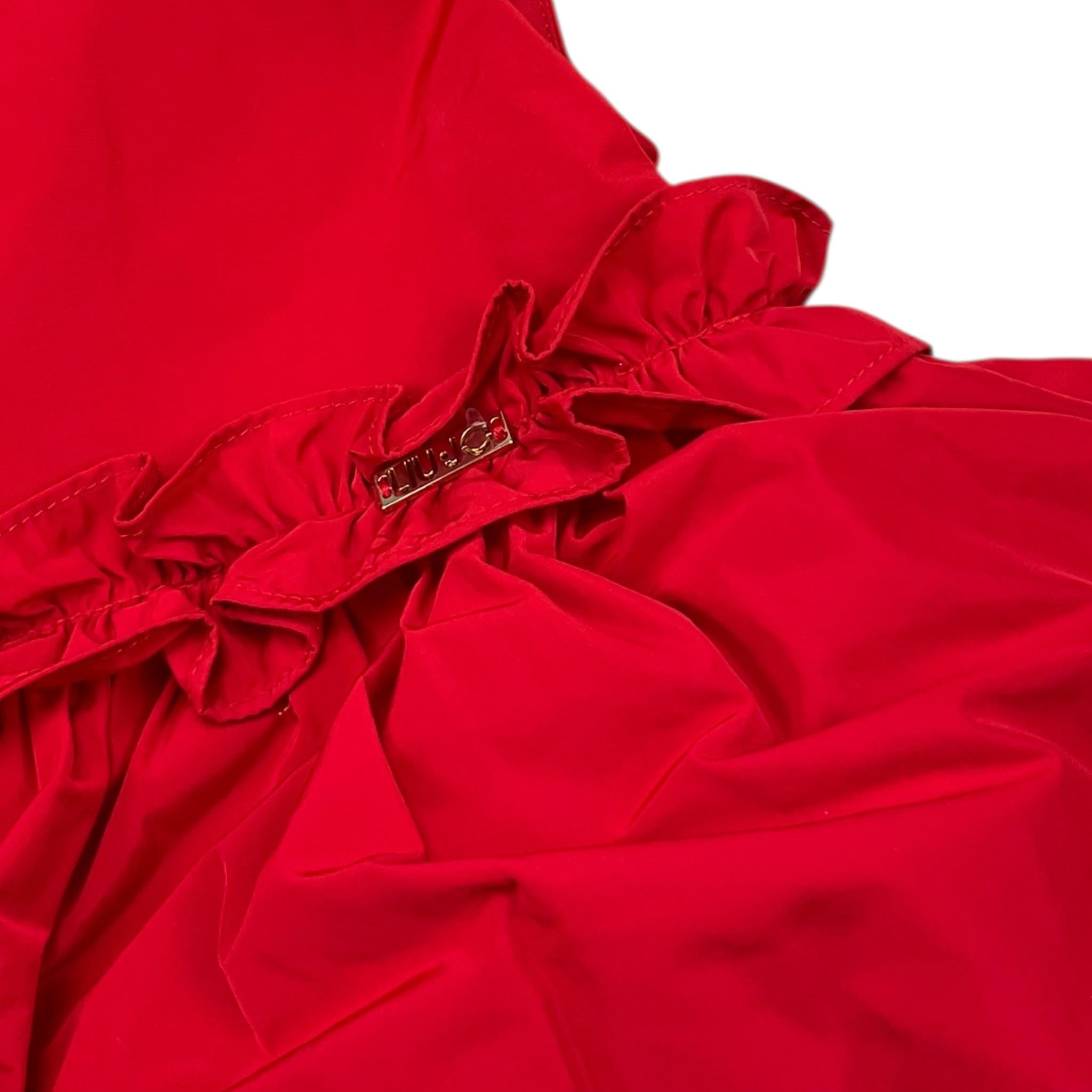 LIU JO abito giromanica tinta unita Rosso per Bambina KF3073J ROSSO LIU JO