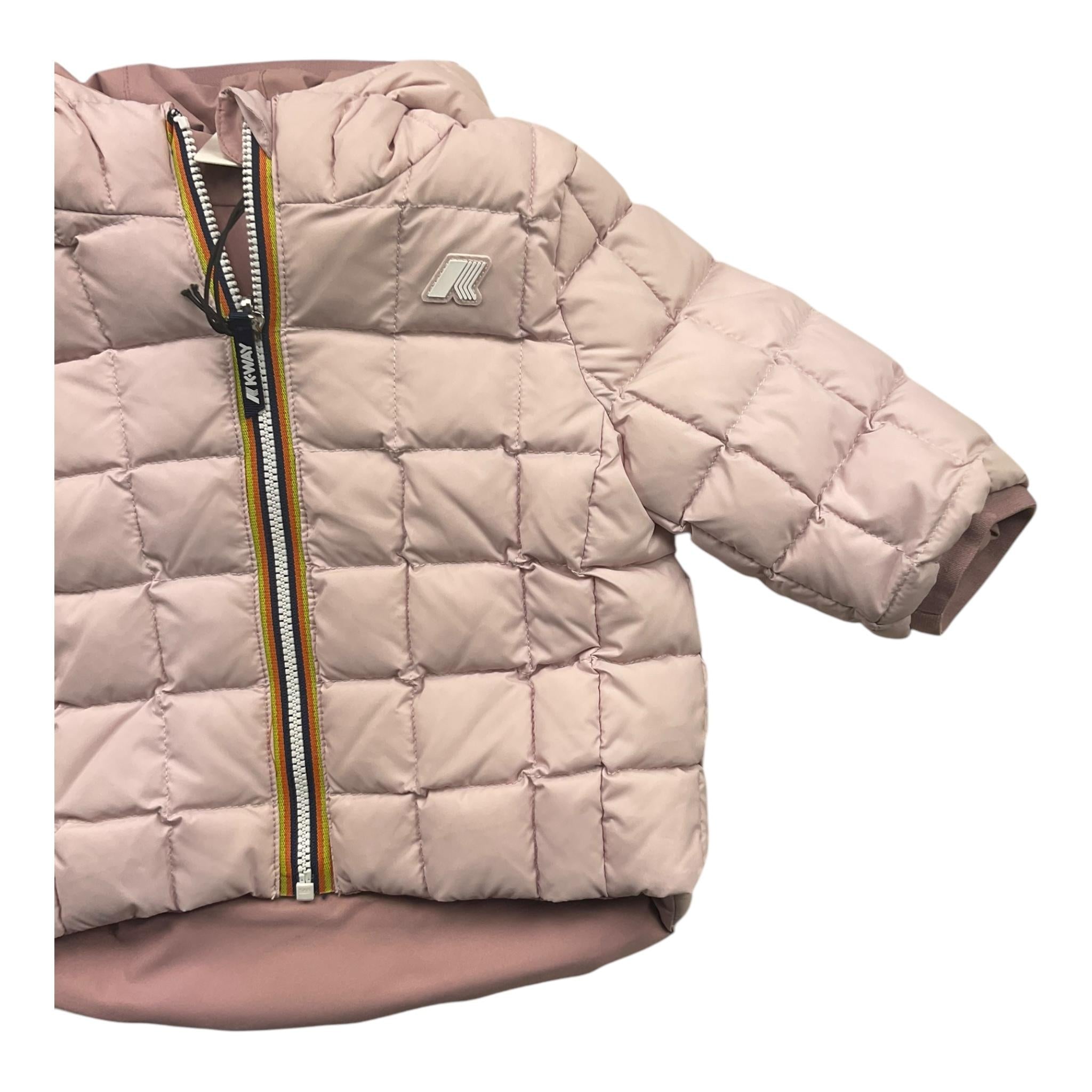 K-WAY giubbino reversibile con zip e cappucciobicolore Rosa per Neonata K7132PWX ROSA K-WAY