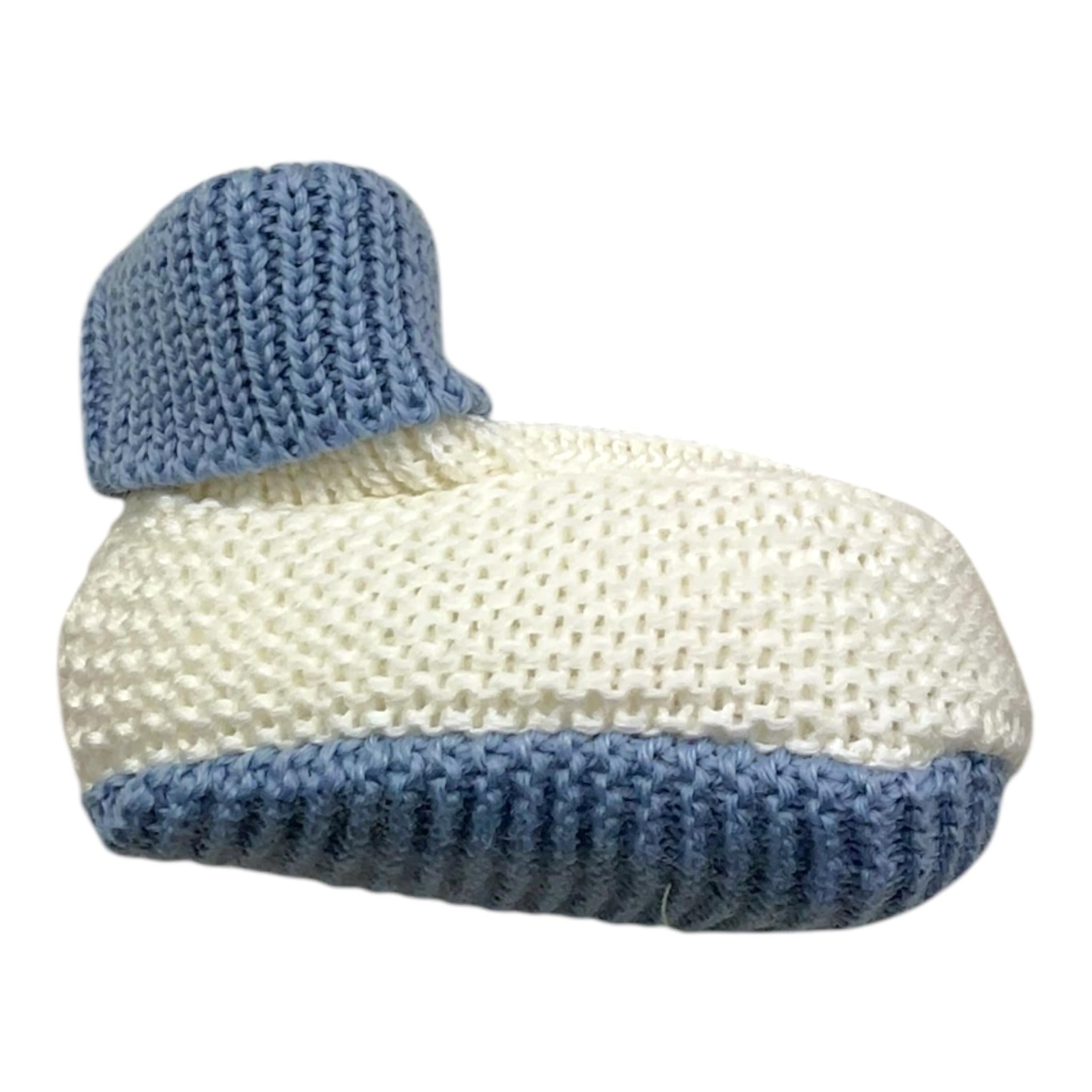 NINNAOH babbucce tinta unita con logo Bianco per Neonato I23314F BIANCO NINNAOH