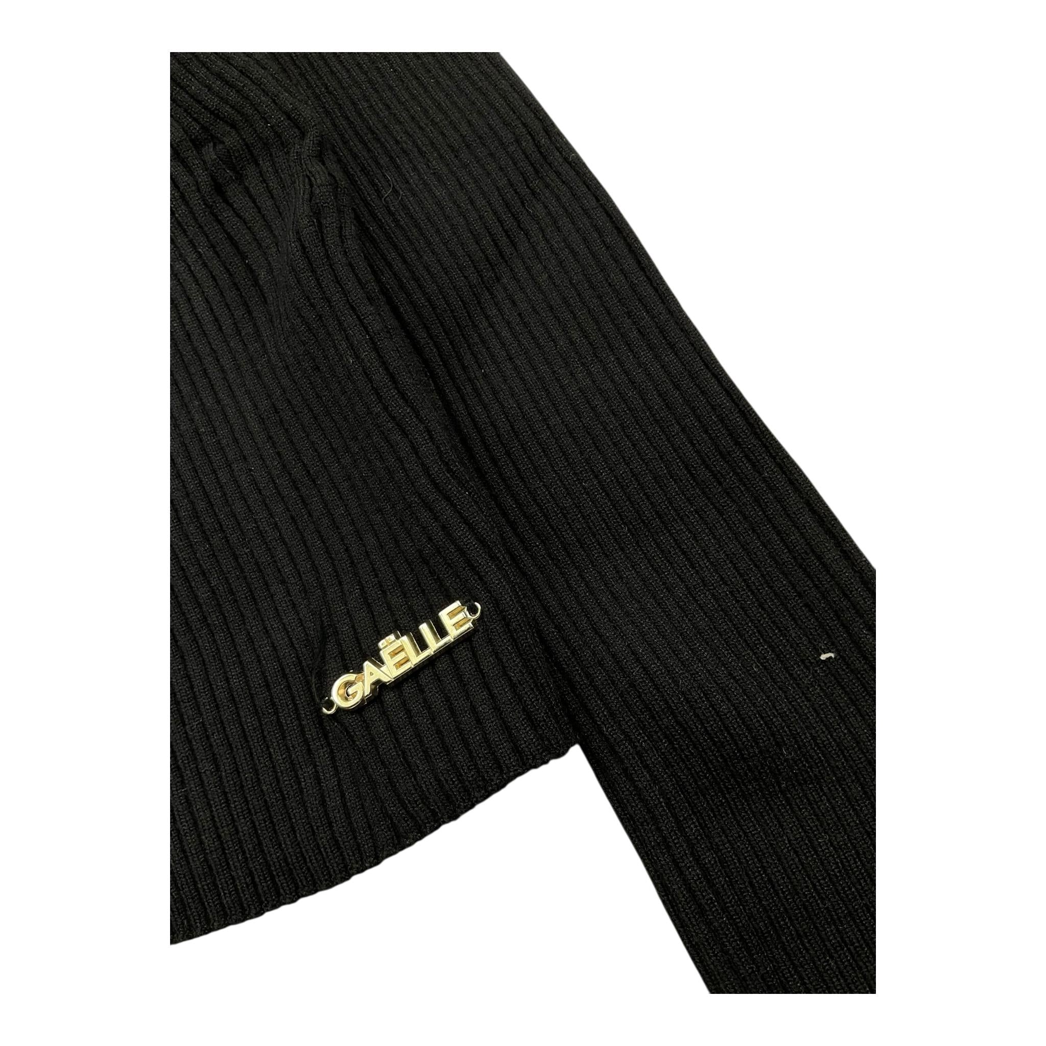 GAELLE maglia tinta unita mezzo collo con logo Nero per Bambina 2741W00400X NERO GAELLE