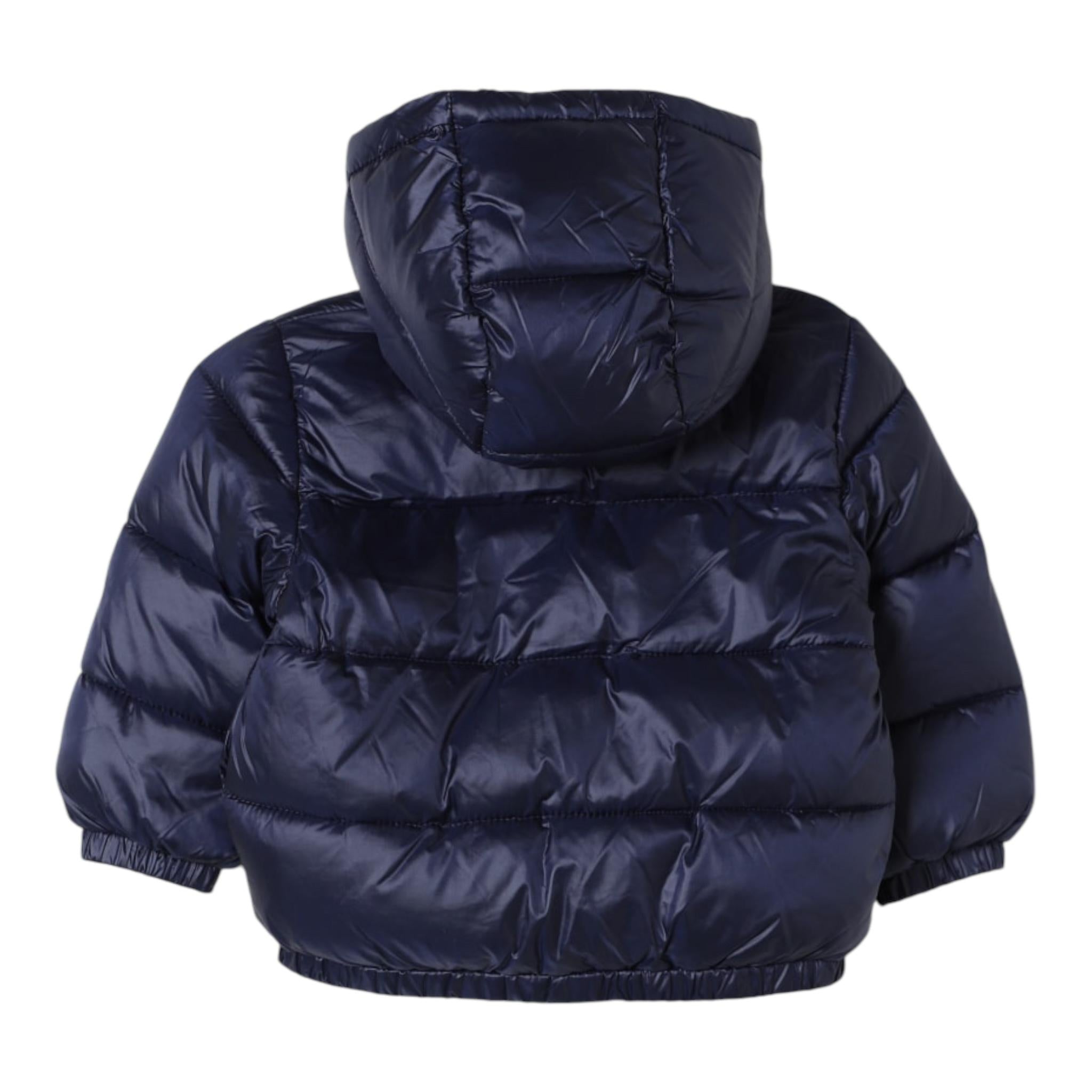 MOSCHINO giubbino tinta unita con zip e cappuccio Blu per Neonato MUS02Q BLU MOSCHINO