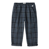 IL GUFO pantalone tinta unita con fantasia a righe Blu per Neonato A24PL291W3067N BLU IL GUFO