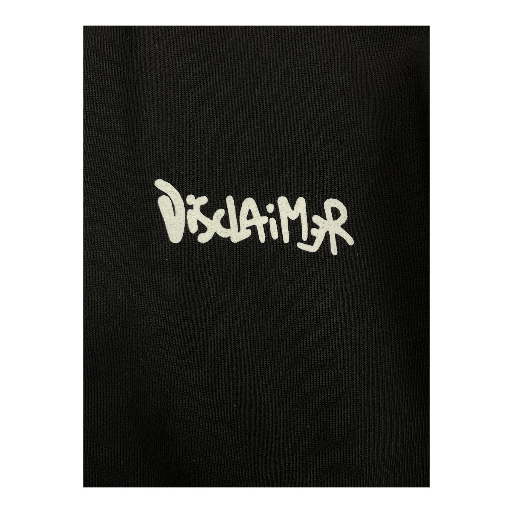 DISCLAIMER felpa tinta unita con zip e cappuccio Nero per Bambina 24IDK8243 NERO DISCLAIMER