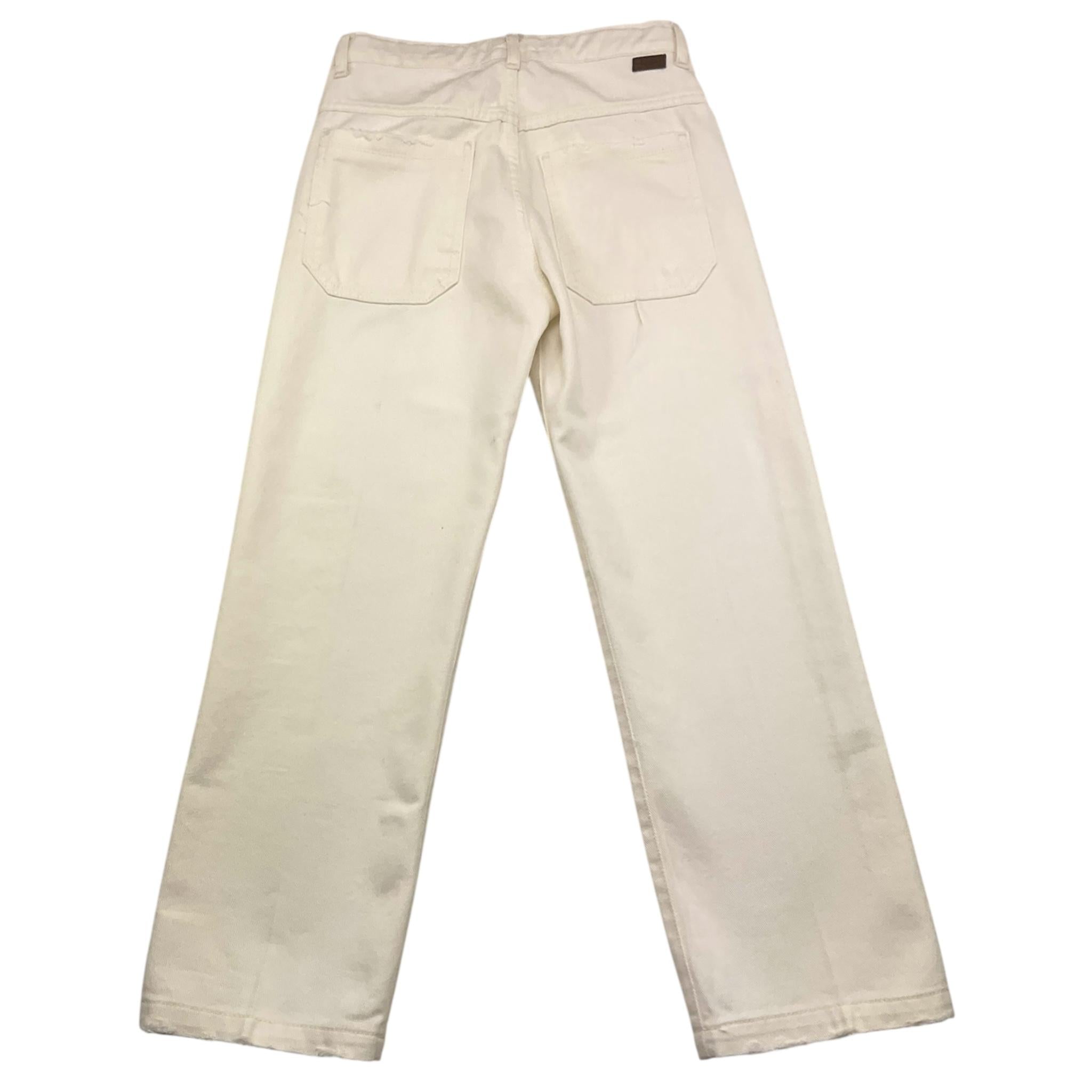 pantalone tinta unita girovita regolabile PP3977 PANNA PAOLO PECORA
