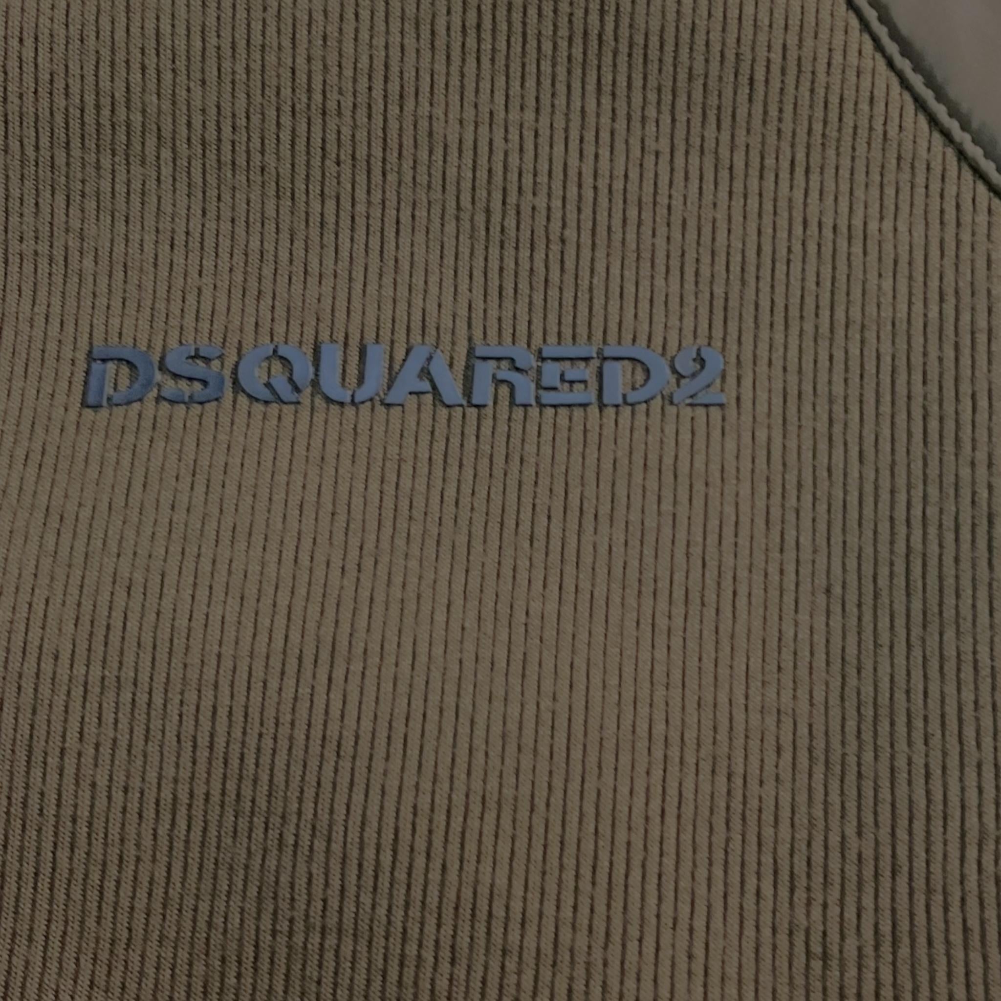 DSQUARED2 felpa tinta unita con cappuccio e zip Verde per Bambino DQ2461 VERDE DSQUARED2