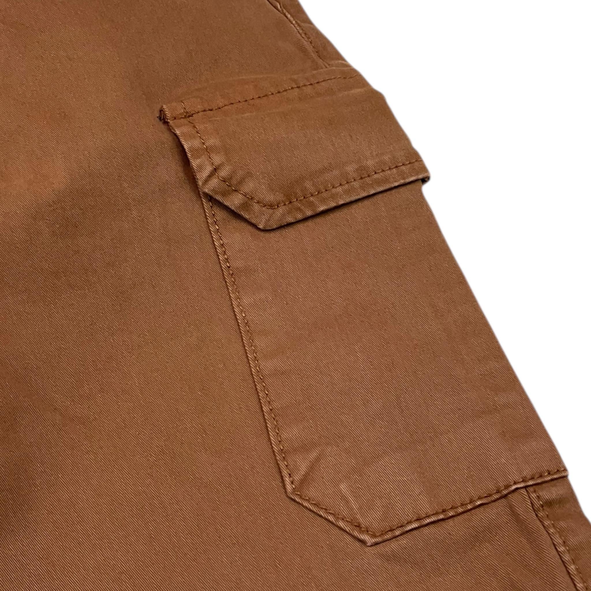 MANILA GRACE pantalone tinta unita modello cargo Marrone per Bambina MG2375 MARRONE MANILA GRACE