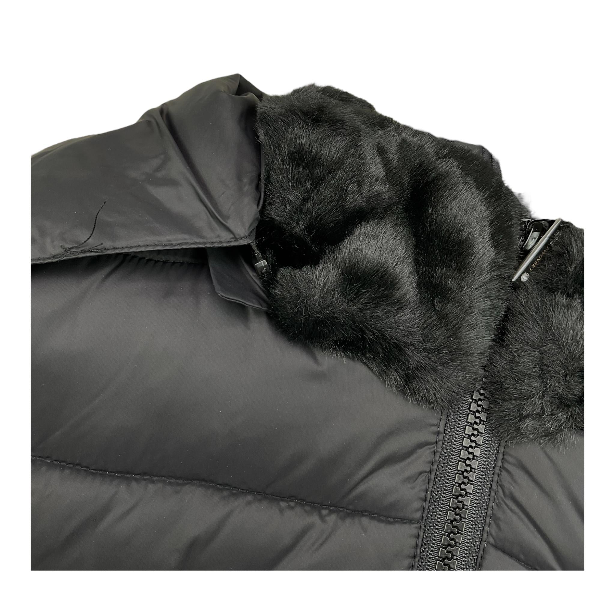 TWINSET giubbino tinta unita con zip e cappuccio Nero per Bambina 242GJ2320X NERO TWINSET