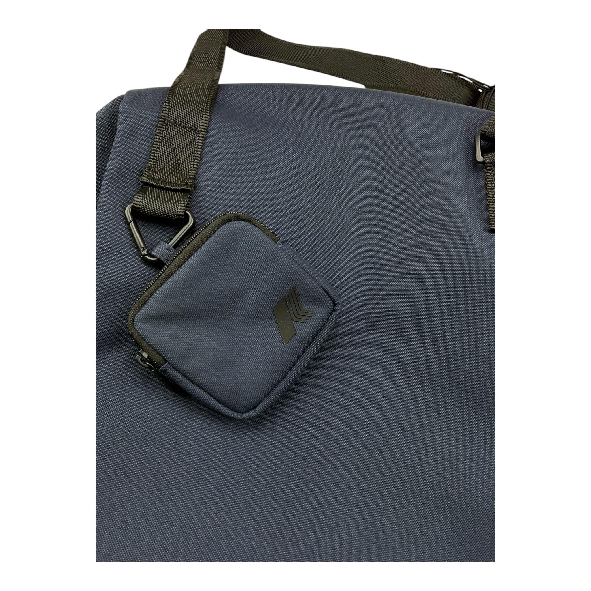 K-WAY borsa tinta unita con bretelle in contrasto Blu per Bambino K4136NW BLU K-WAY