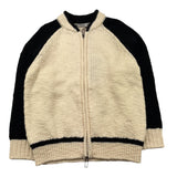 PAOLO PECORA maglia tinta unita con zip e maniche in contrasto Panna per Bambino PP4089 PANNA PAOLO PECORA