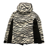 SAINT BARTH giubbino da neve bicolore con fantasia zebrata Bianco/nero per Bambina CHV001 BIANCO/NERO SAINT BARTH